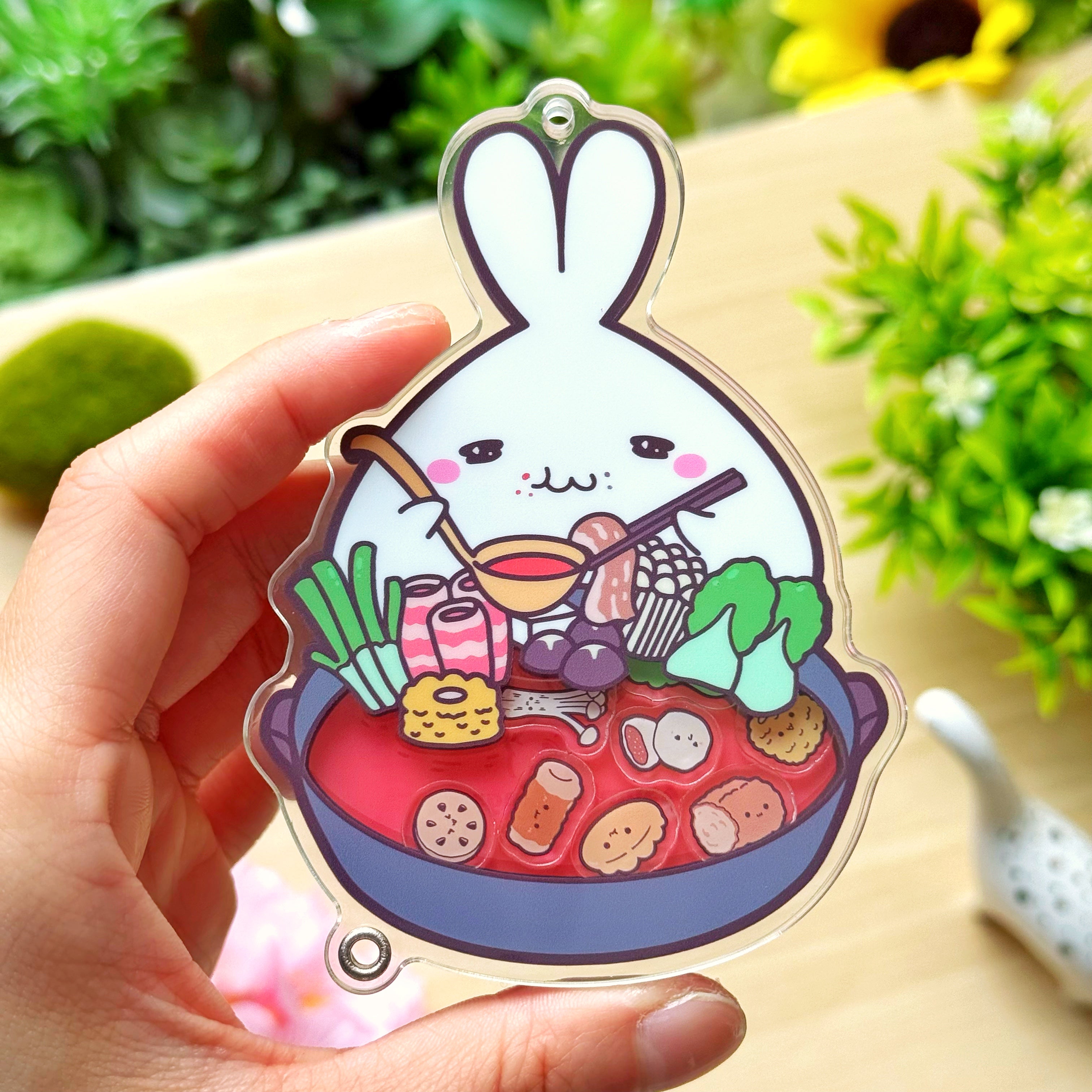 Shaker Keychain - Hot Pot (Refillable) with Blind Bag