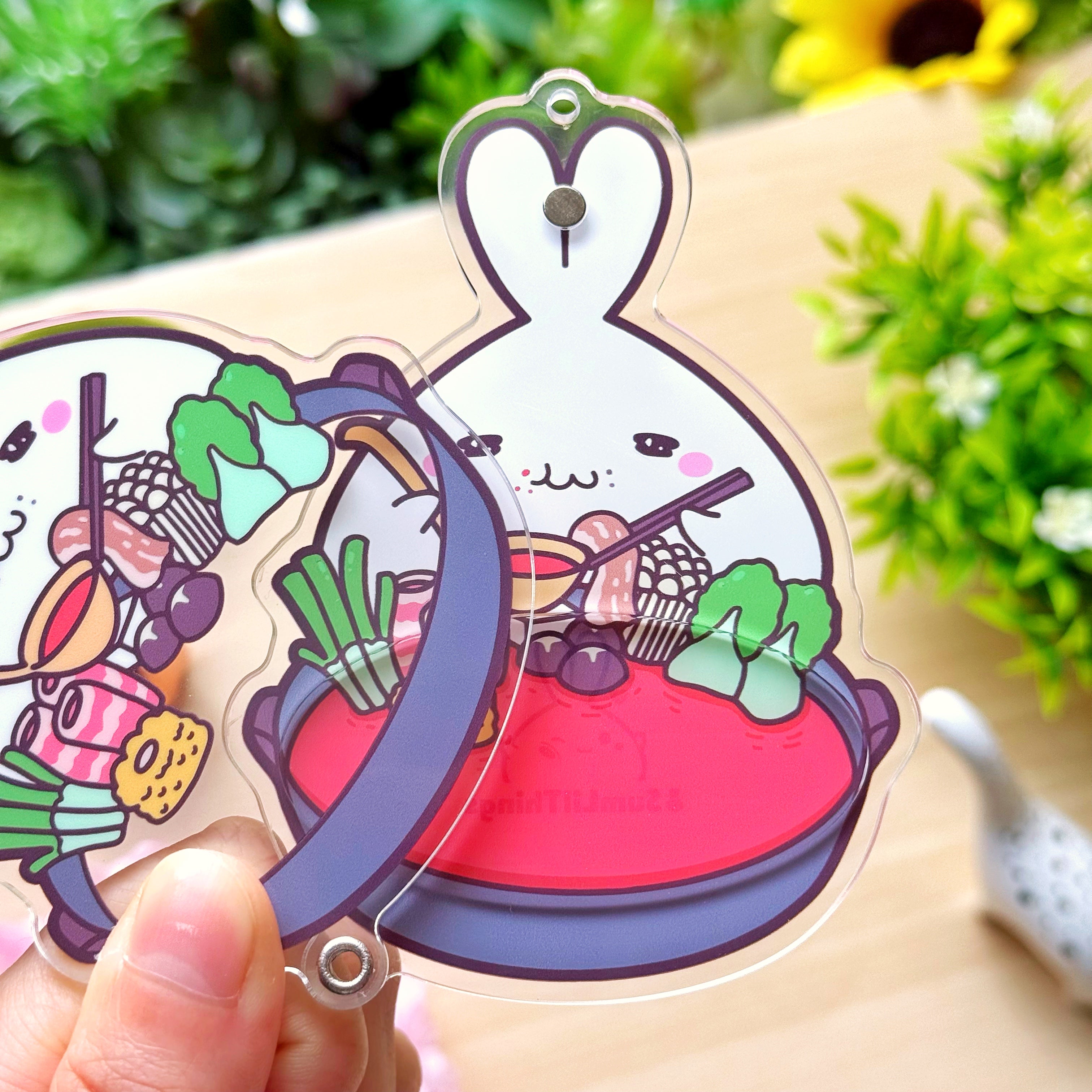 Shaker Keychain - Hot Pot (Refillable) with Blind Bag