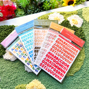 Alphabet & Number Journal Stickers