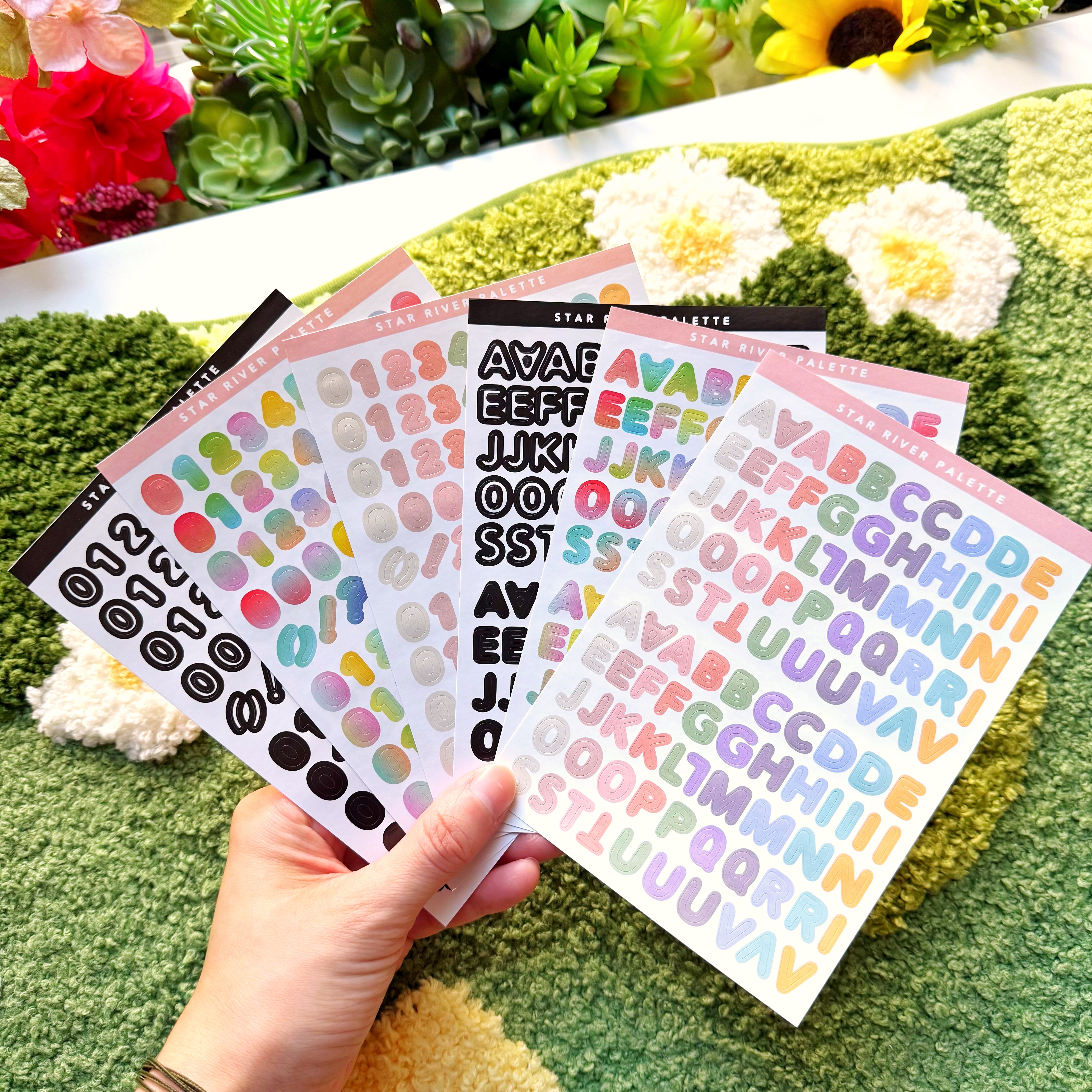 Alphabet & Number Journal Stickers