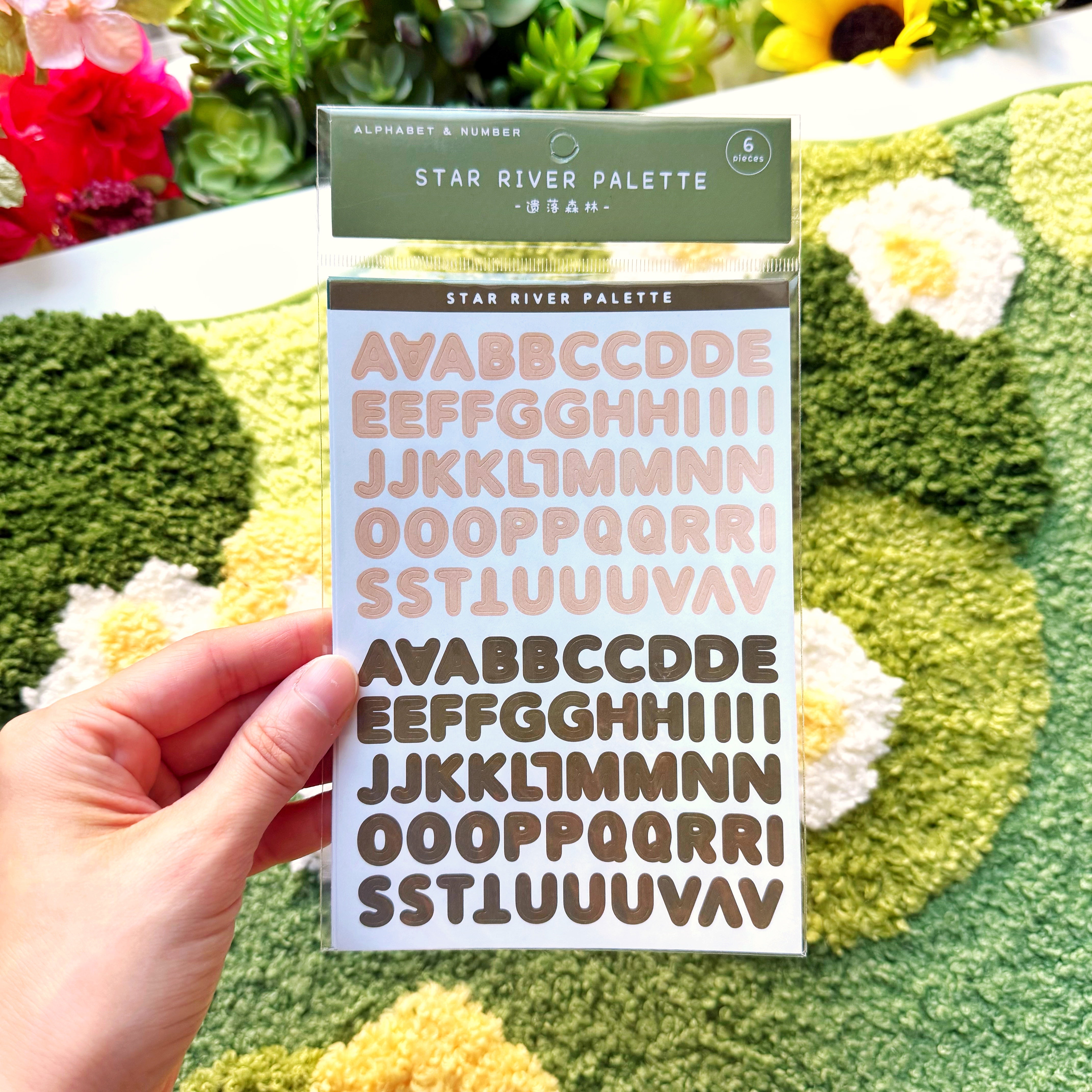 Alphabet & Number Journal Stickers