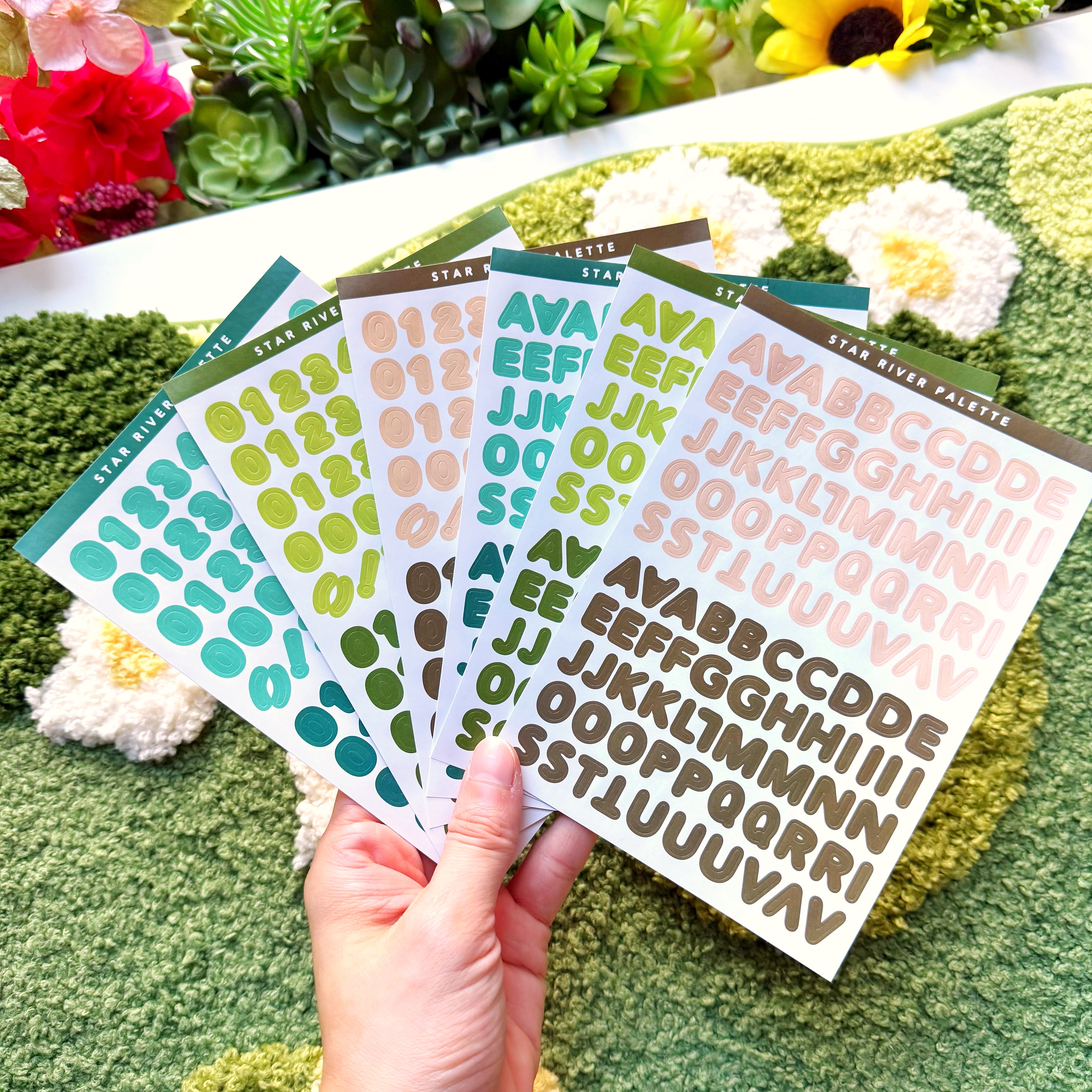 Alphabet & Number Journal Stickers