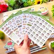 Decorative Kit - Lil' Panda Teahouse (10 Pages) - Holo Foil