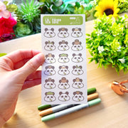 Washi Sticker - Lil' Panda Tea Time