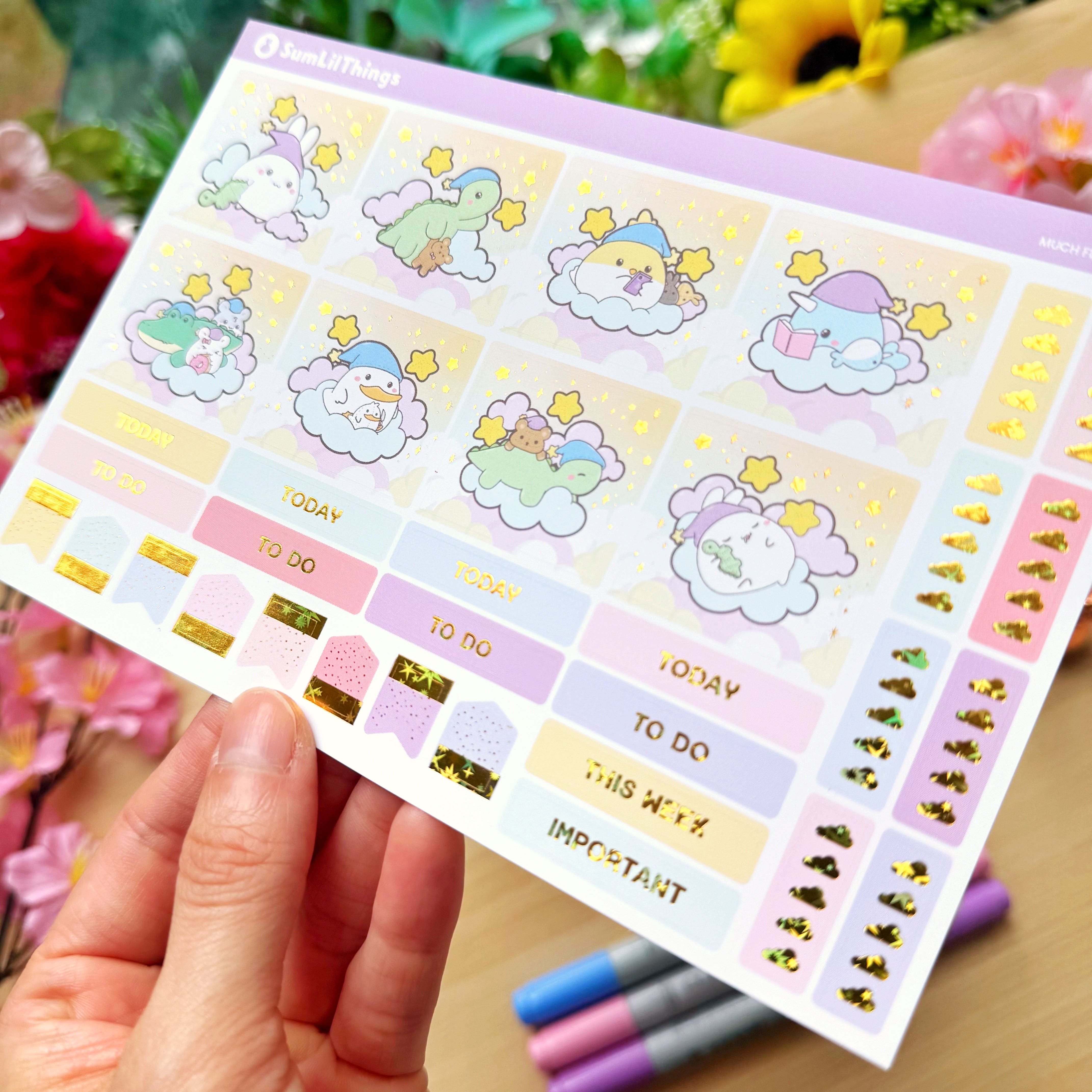 Hobonichi COUSIN - Lil' Fluff & Dreams - Gold Star Foil