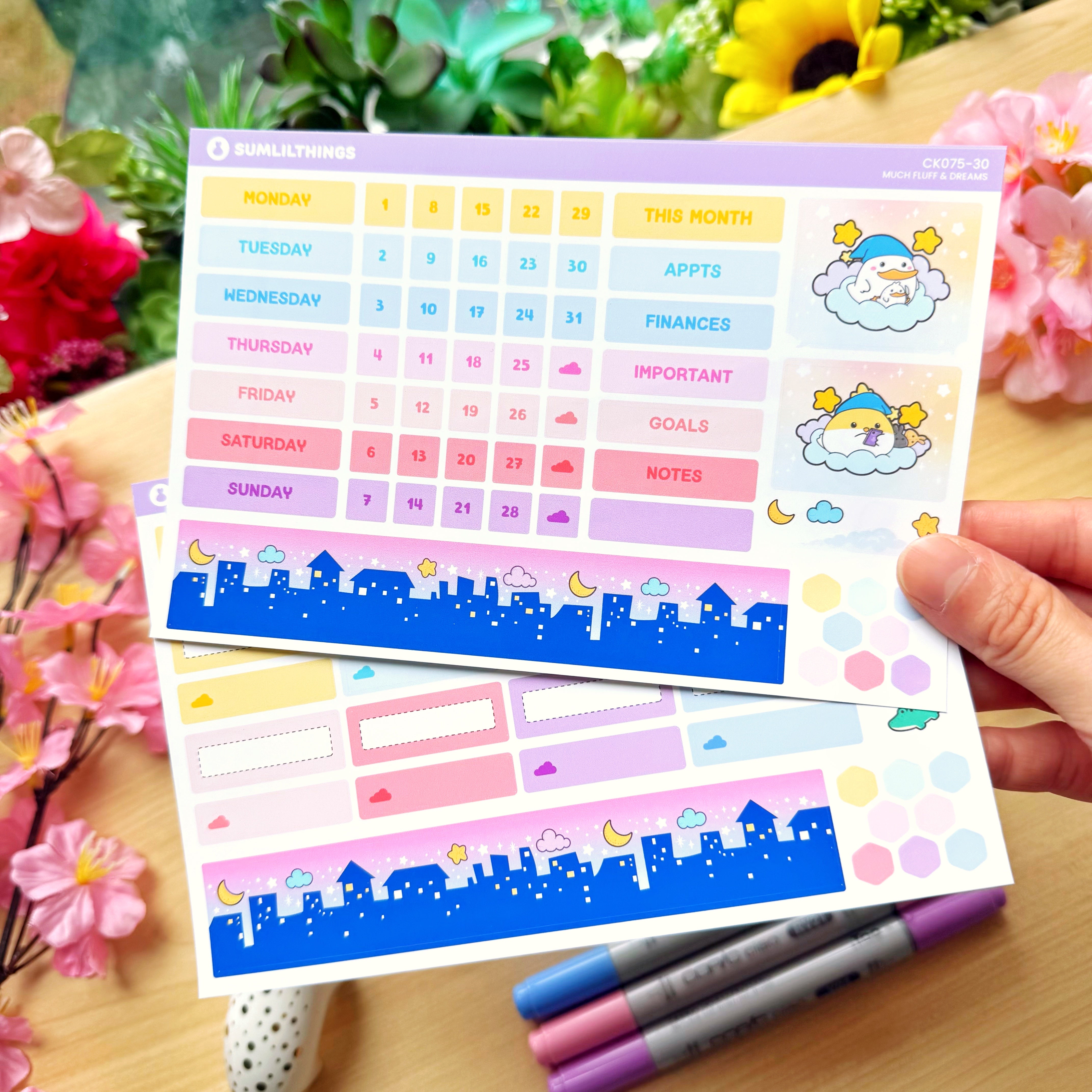 Hobonichi COUSIN - Lil' Fluff & Dreams - Gold Star Foil