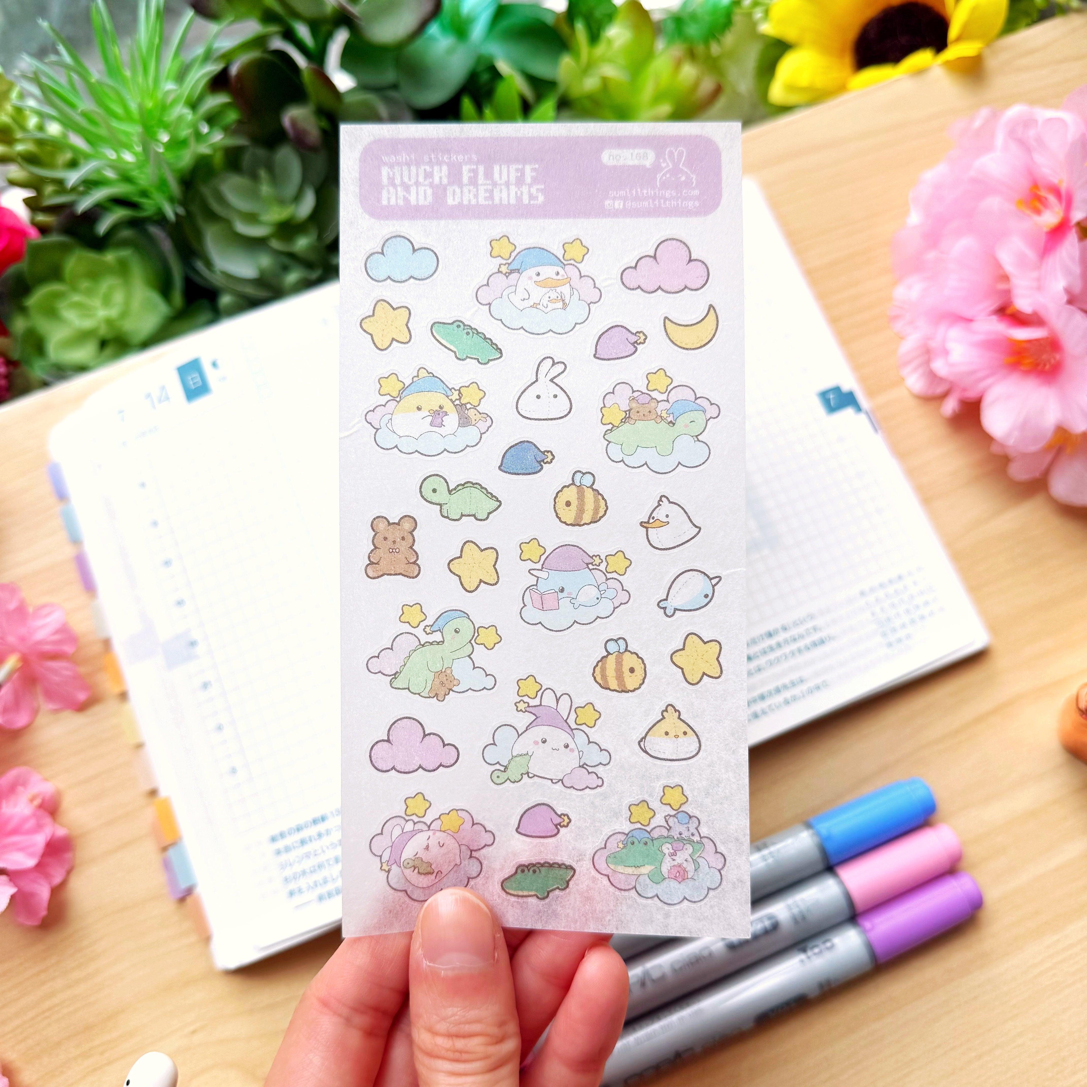 Washi Sticker - Much Fluff and Dreams