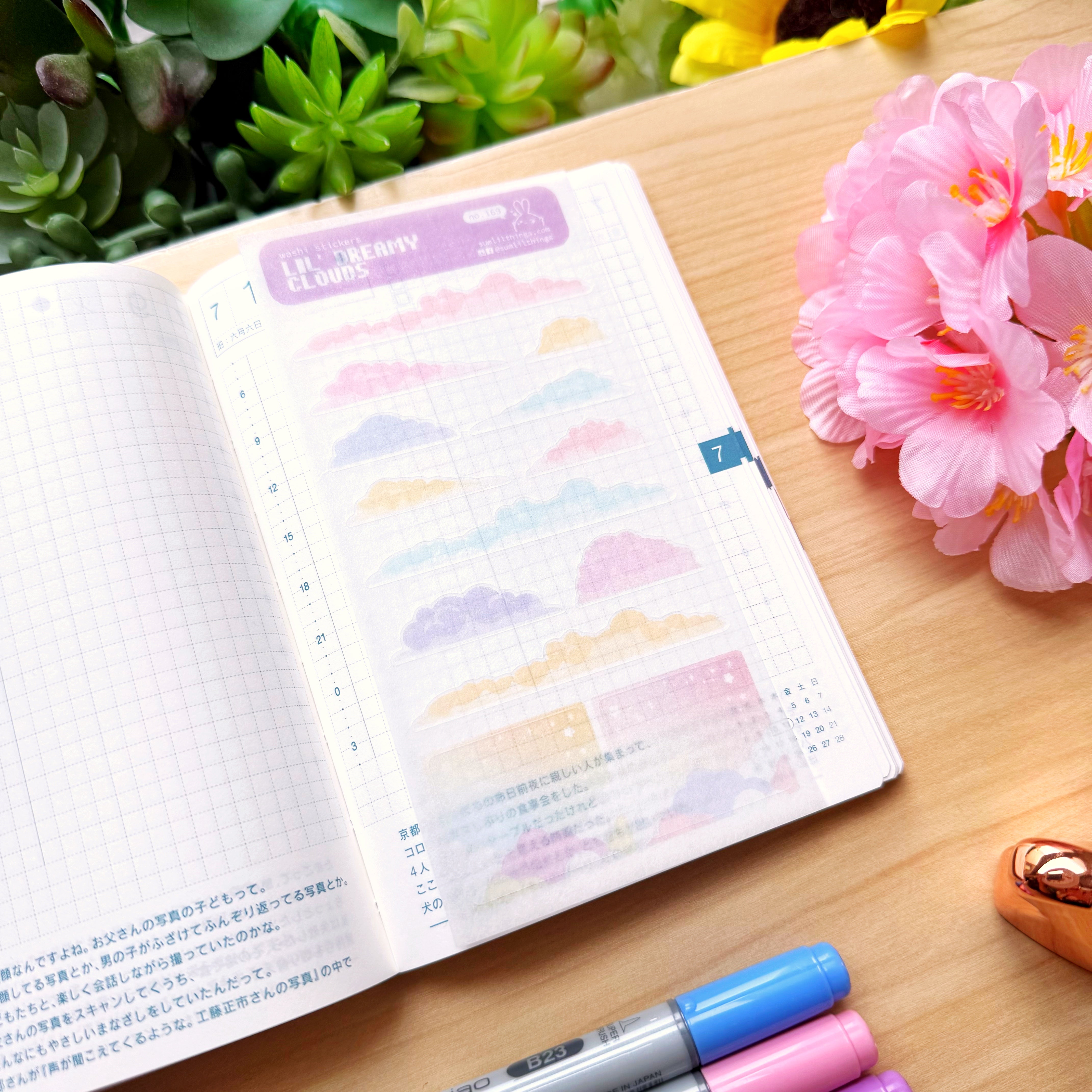 Washi Sticker - Lil' Dreamy Clouds