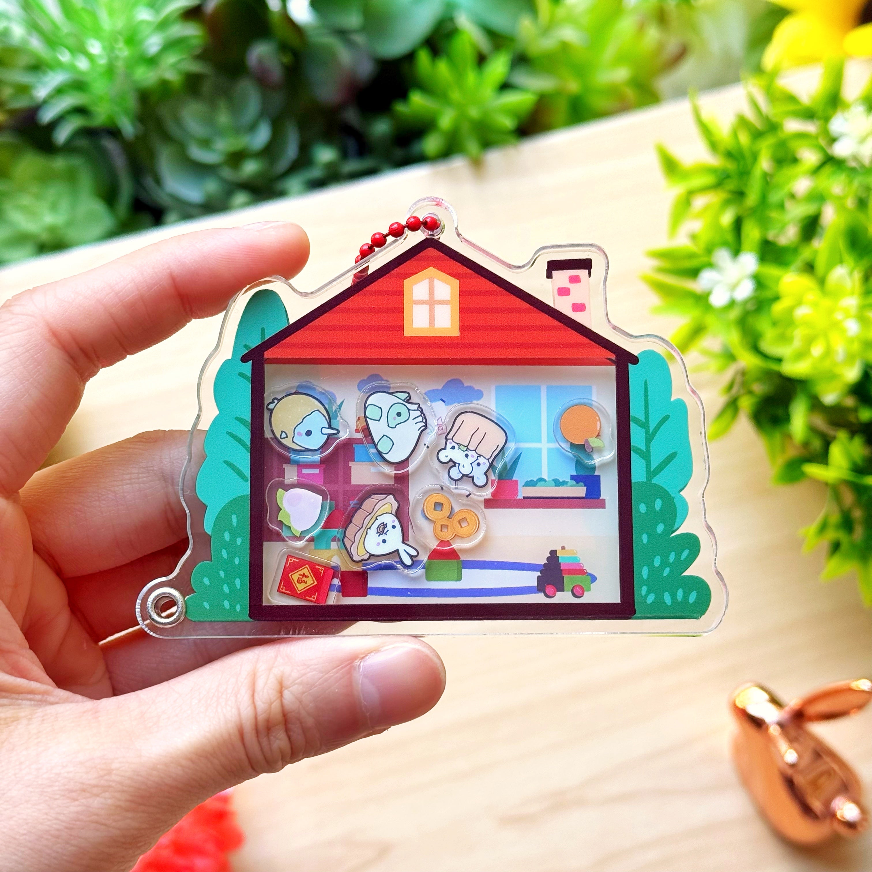 Shaker Keychain - Toy Room (Refillable)