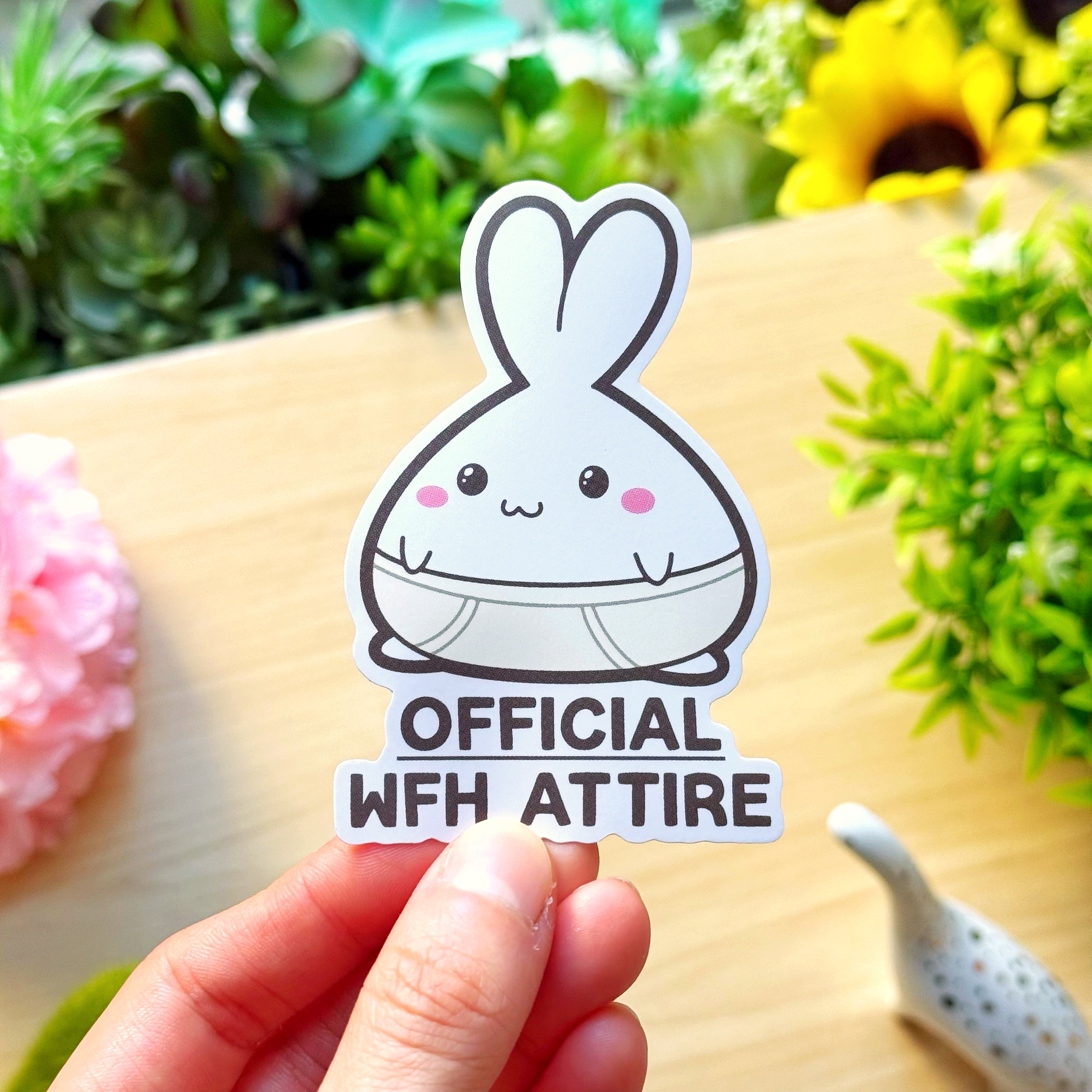 Vinyl Sticker - Official WFH Attire