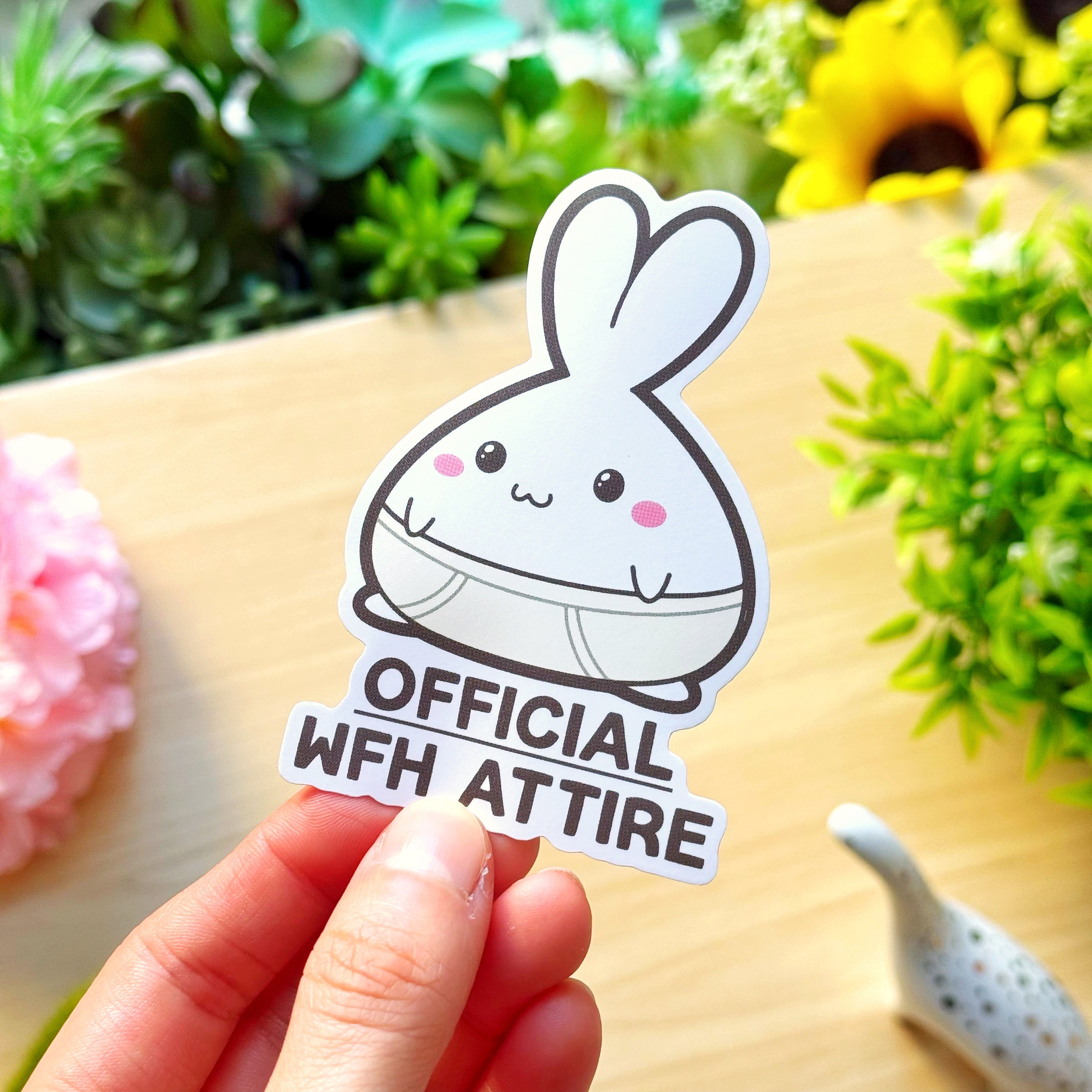 Vinyl Sticker - Official WFH Attire