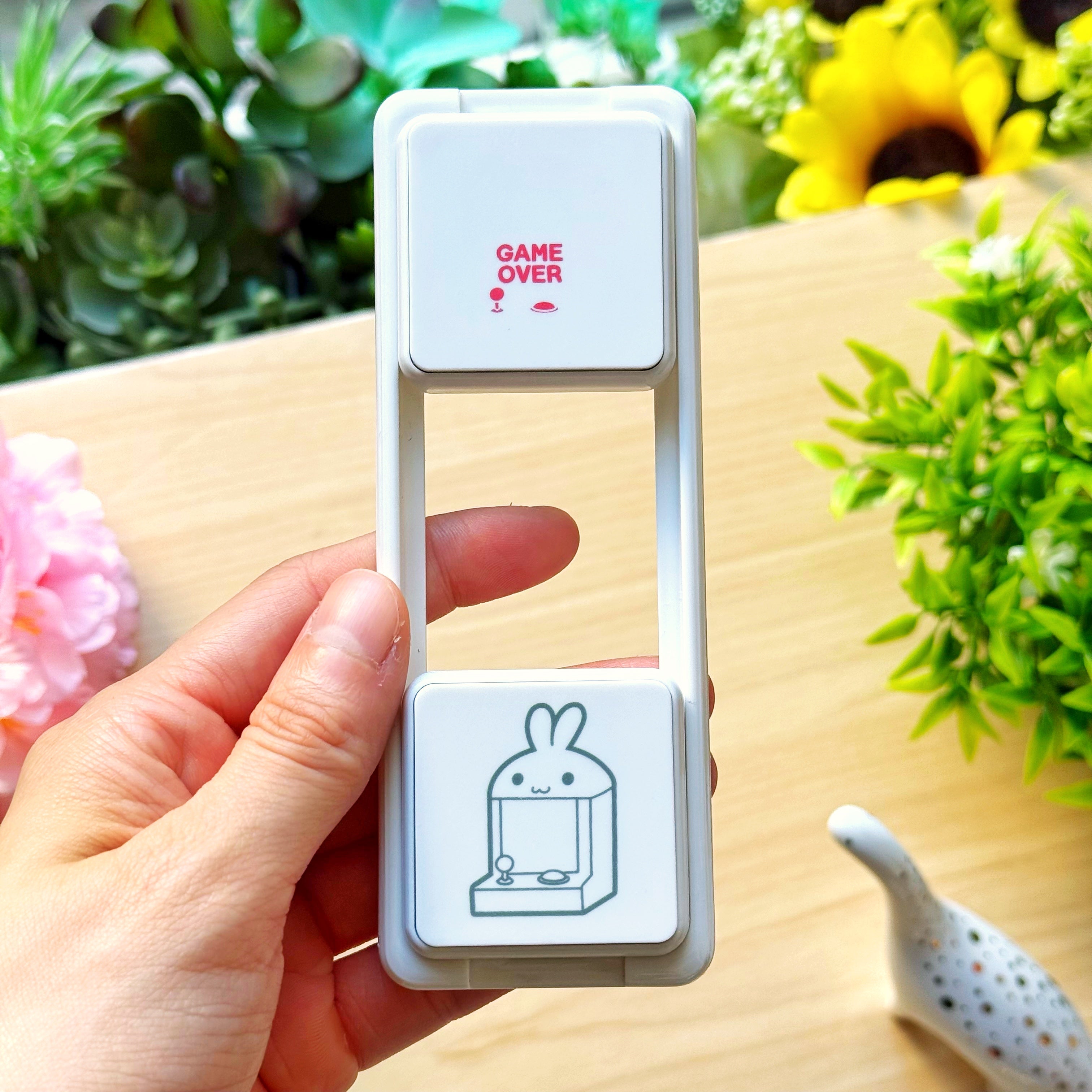 Slide Layer Punch Stamp - Game Over