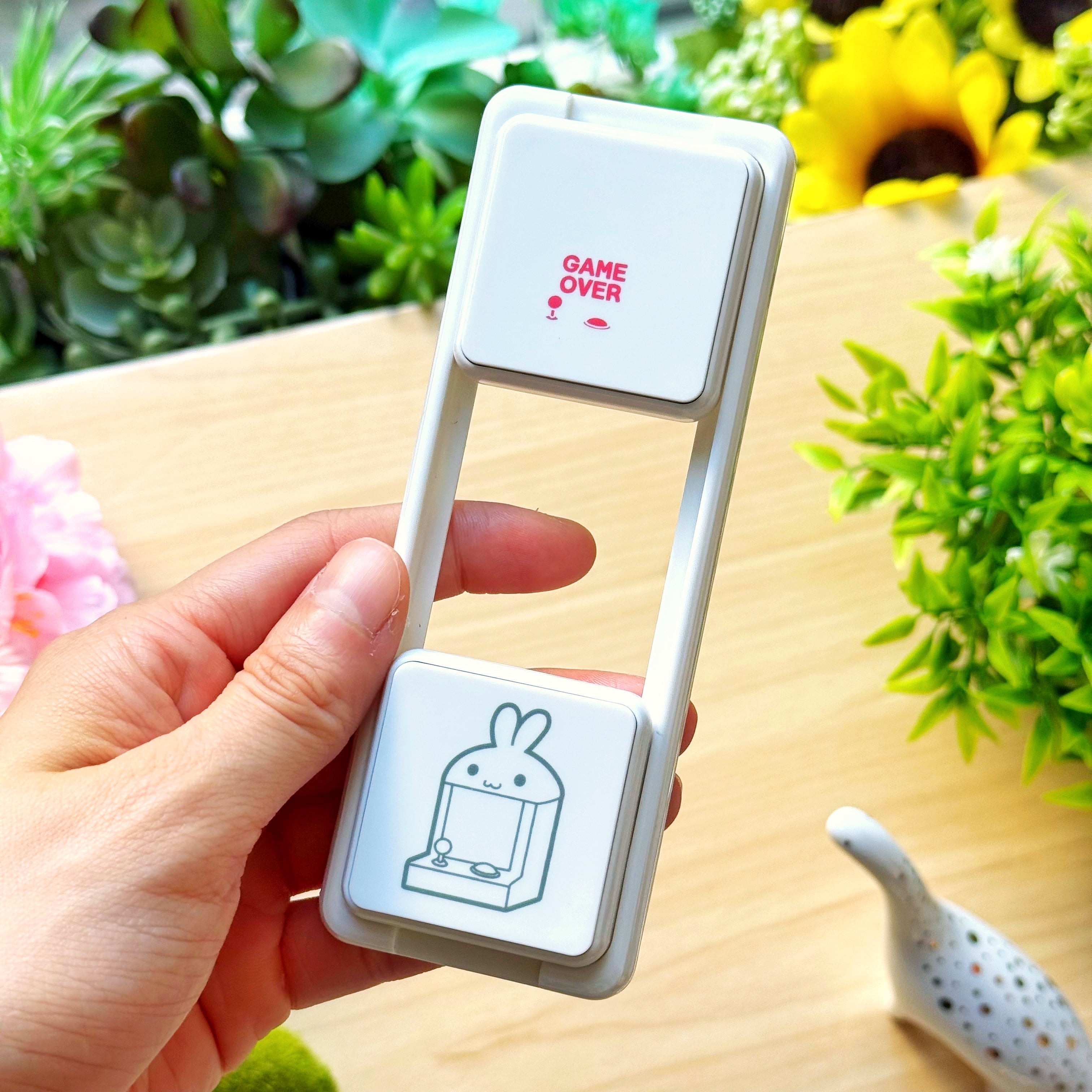 Slide Layer Punch Stamp - Game Over