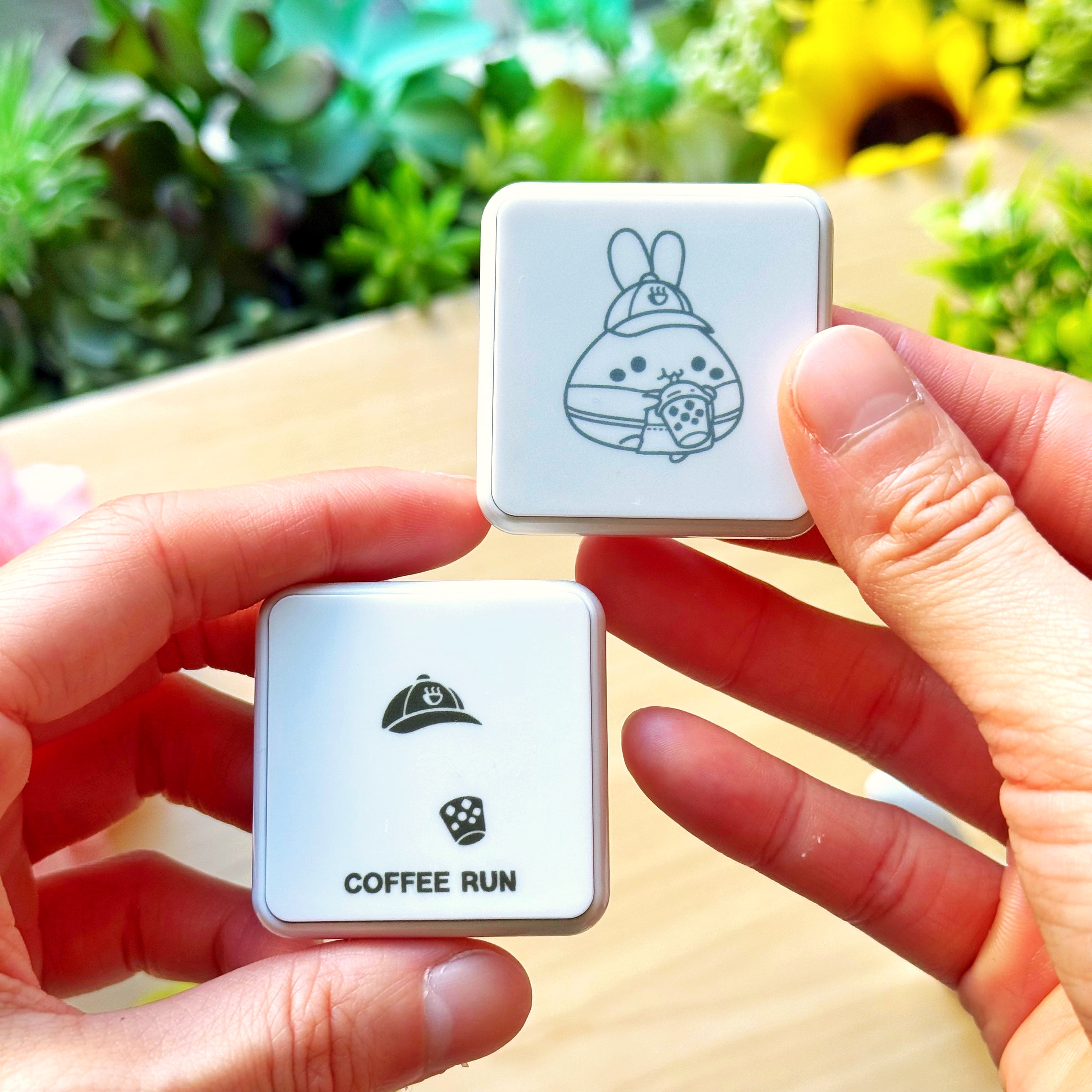 Slide Layer Punch Stamp - Coffee Run