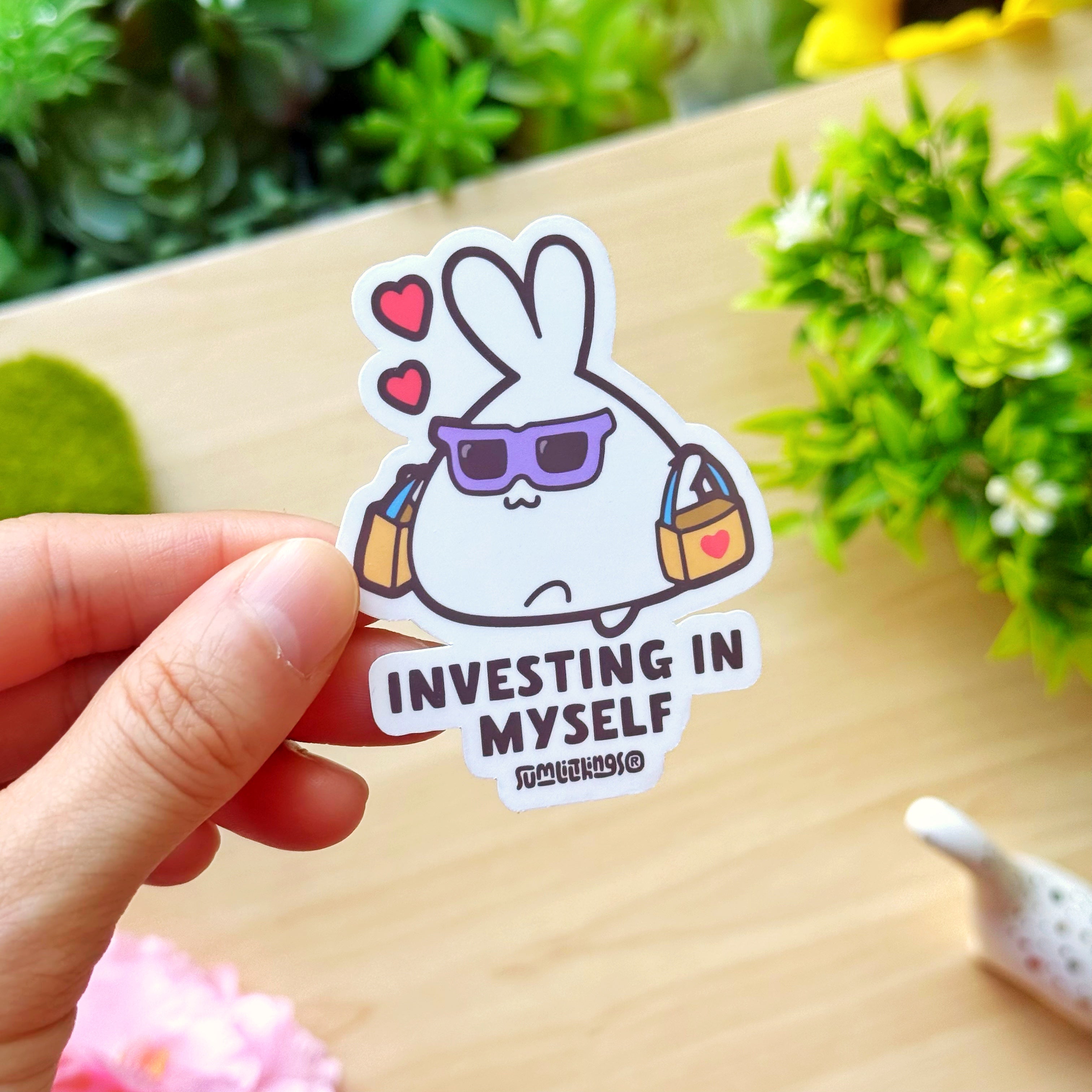 Vinyl Sticker - Investing In Myself
