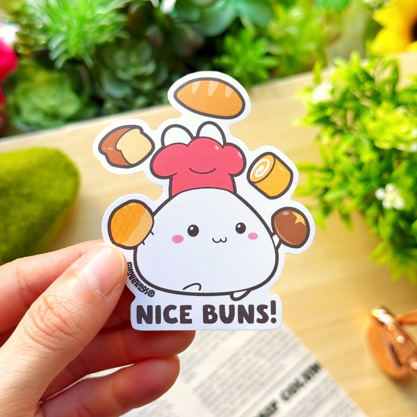 Vinyl Sticker - Nice Buns