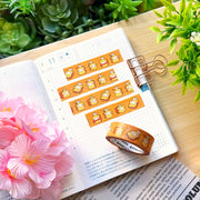 Washi Tape - Toast Lil (15mm) - Gold Foil