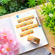 Washi Tape - Lil' Bread Bowls (15mm) - Gold Foil