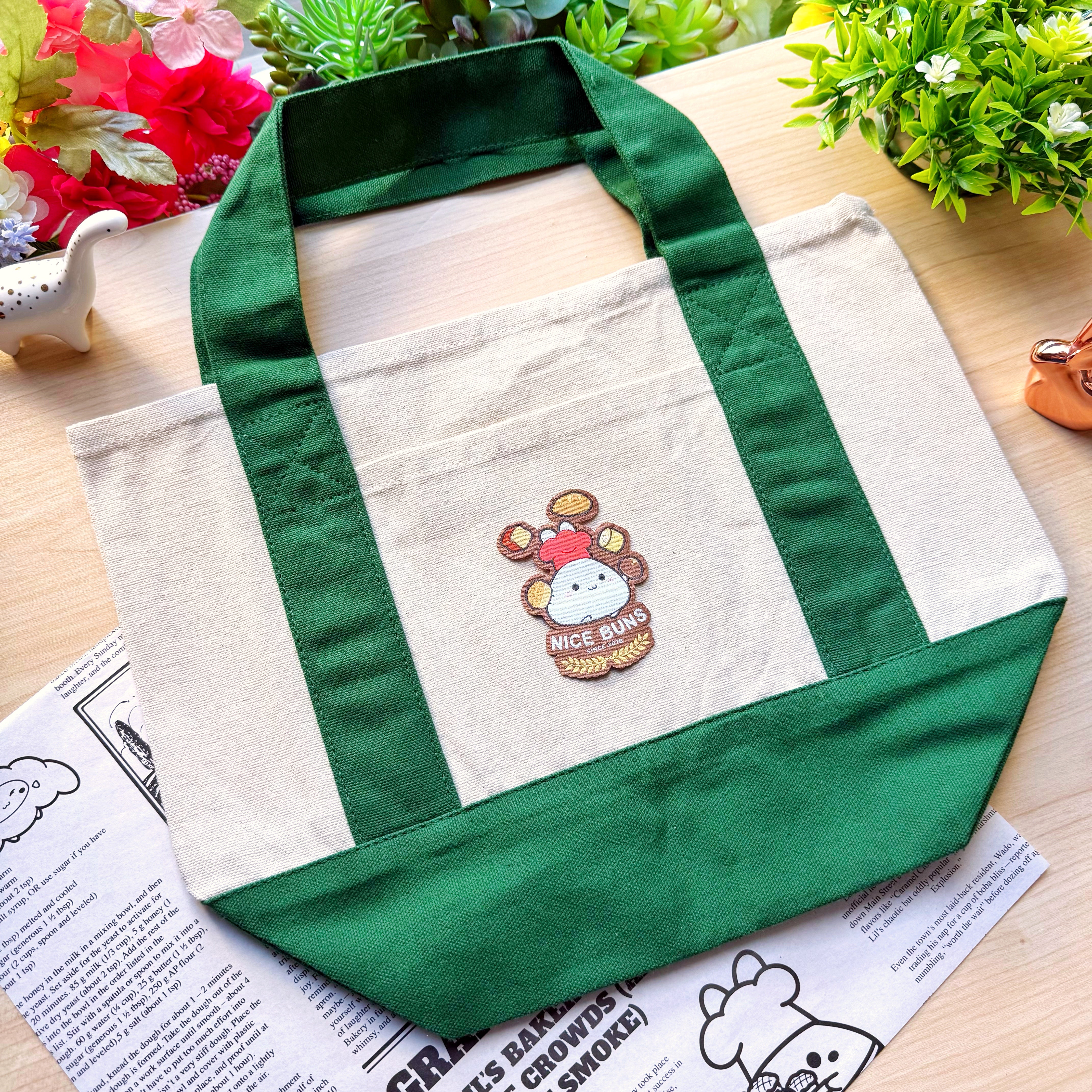 Mini Canvas Tote Bag - Nice Buns