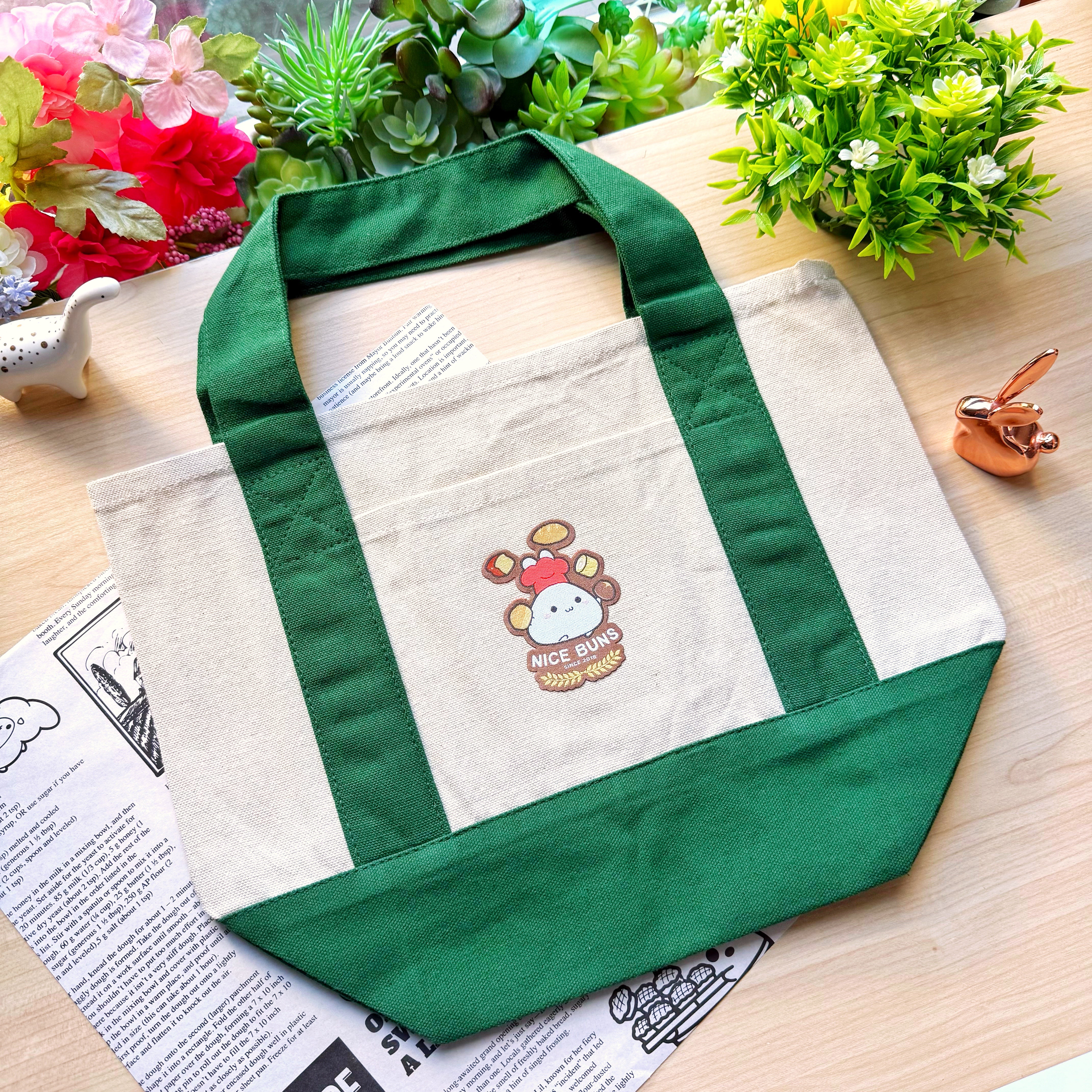 Mini Canvas Tote Bag - Nice Buns