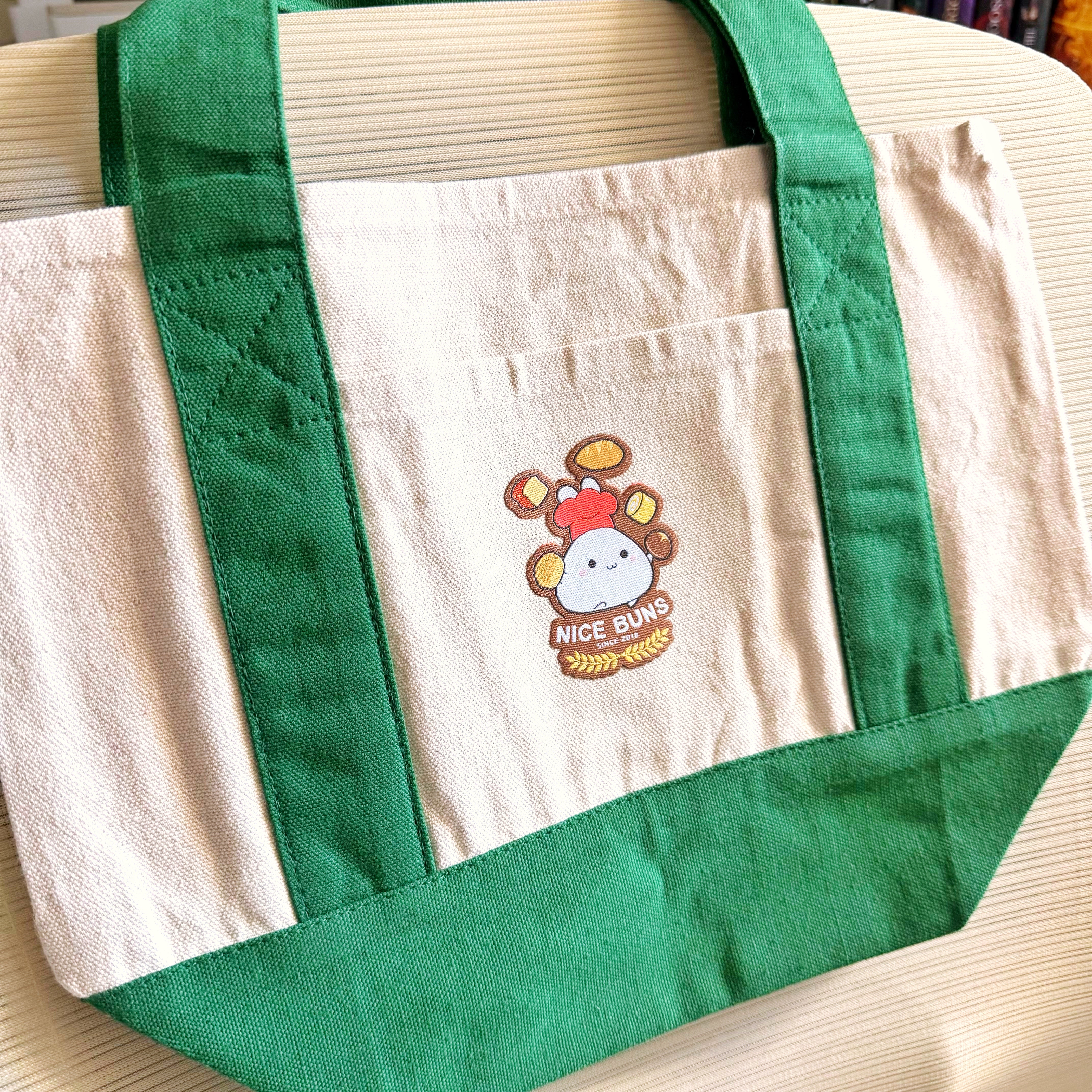 Mini Canvas Tote Bag - Nice Buns