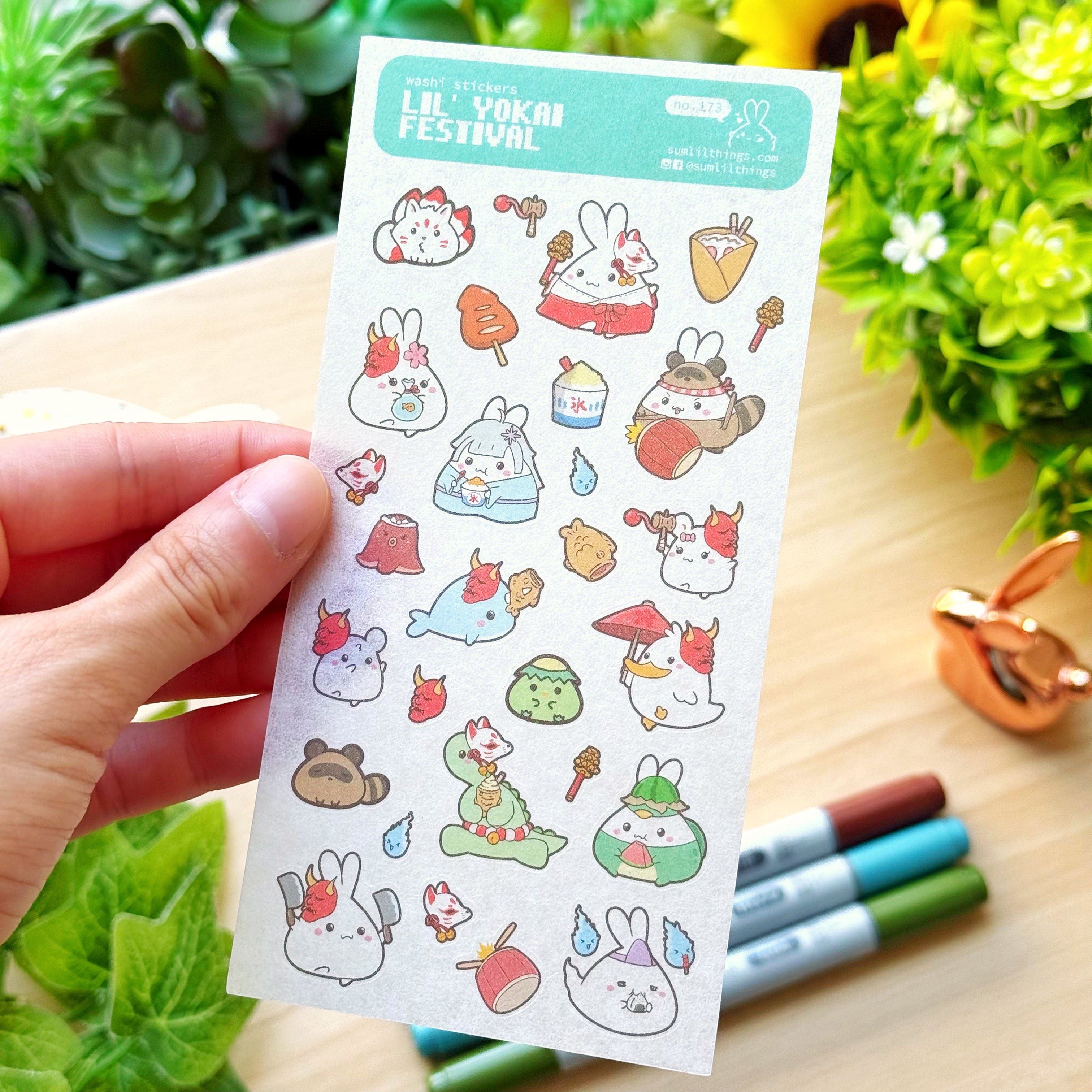 Washi Sticker - Lil' Yokai Festival