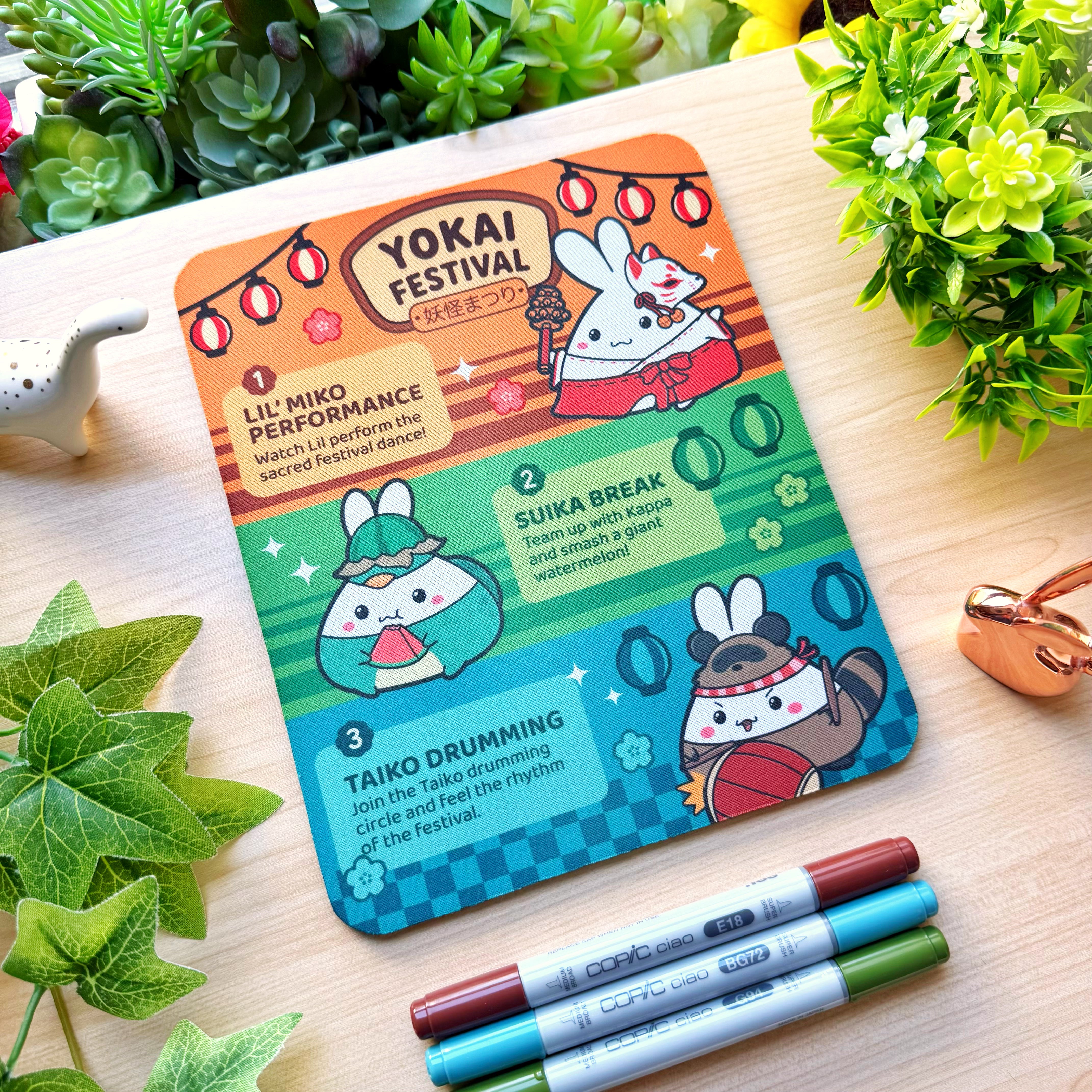 Mousepad - Lil' Yokai Festival Poster