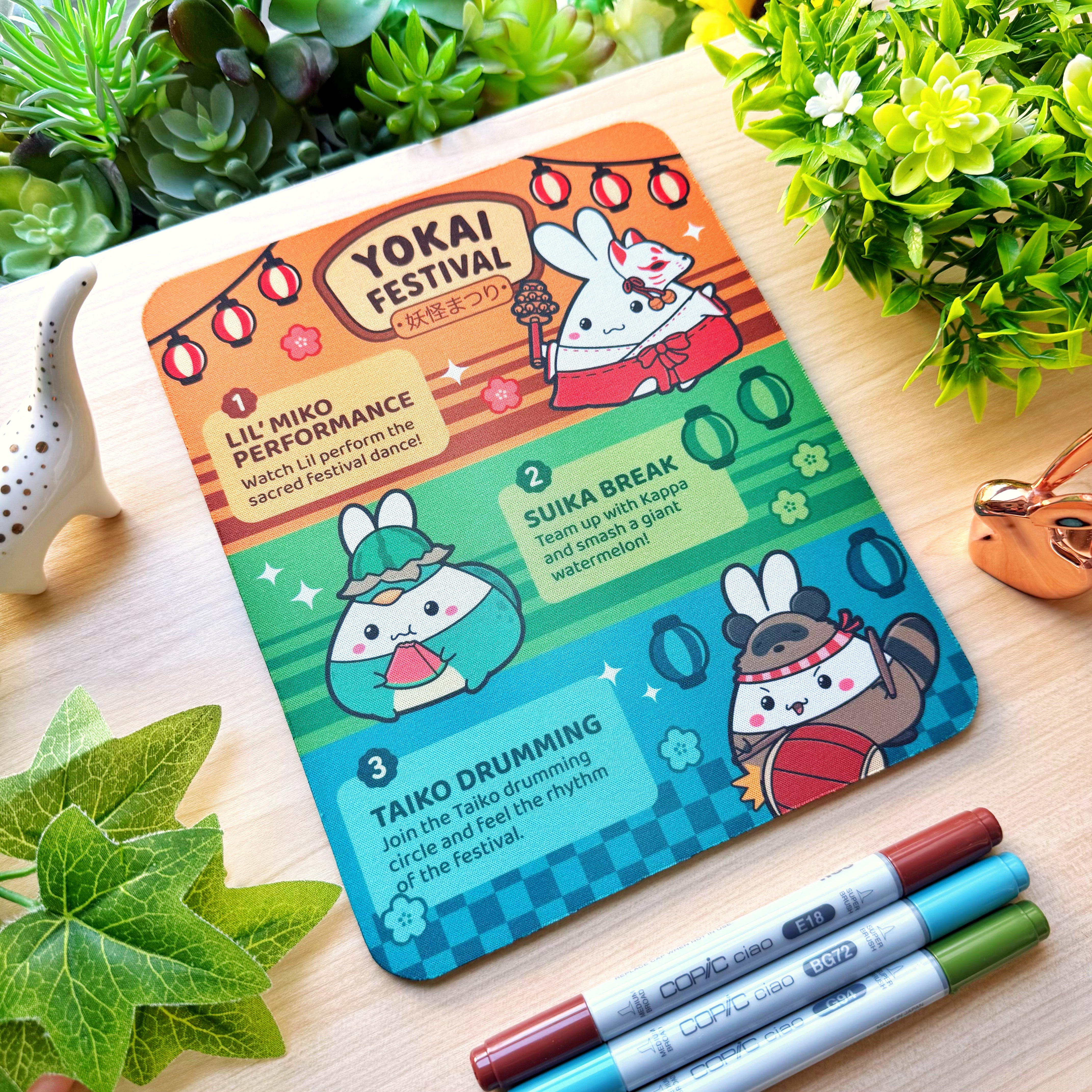 Mousepad - Lil' Yokai Festival Poster