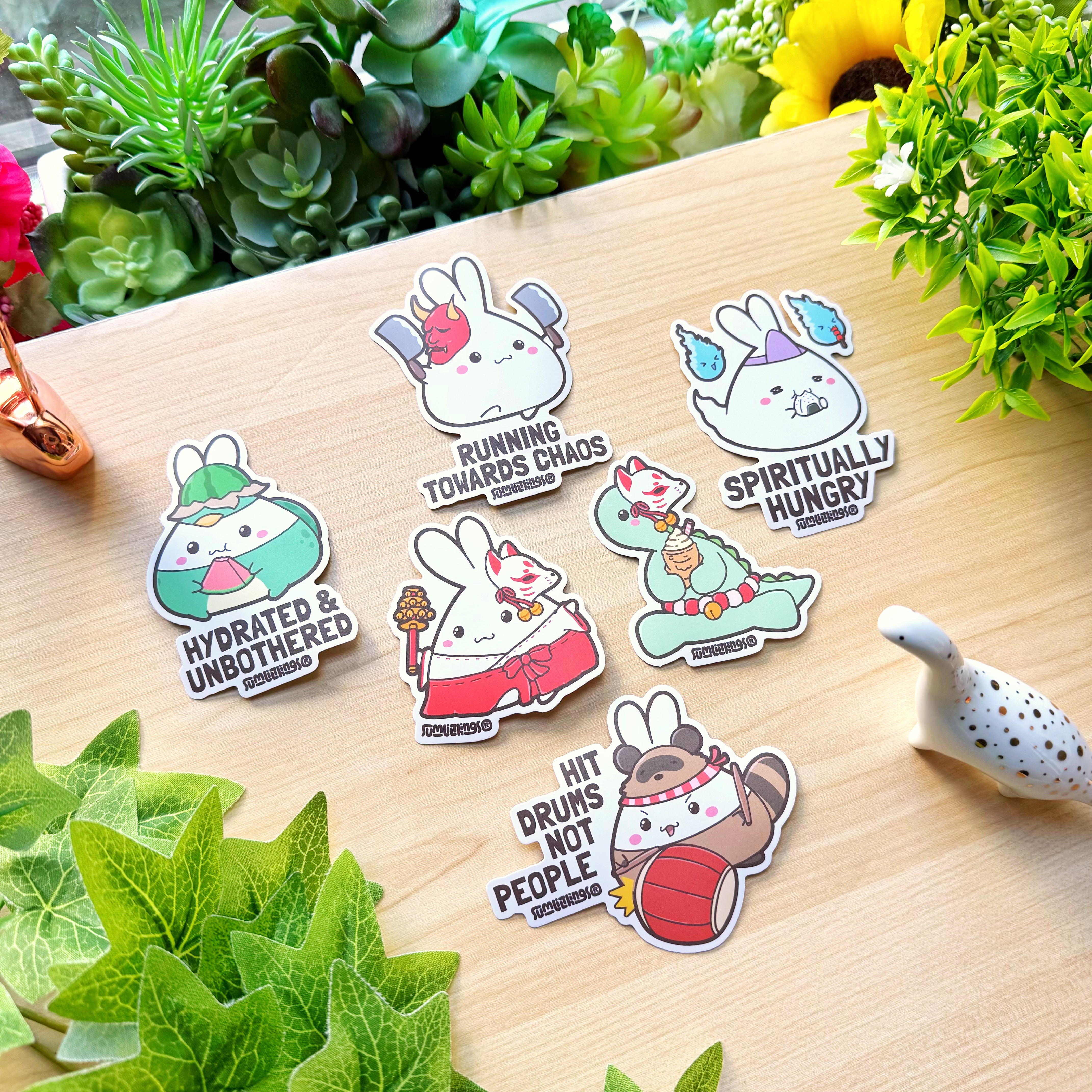 Vinyl Sticker - Lil' Yokai Festival (Set of 6)