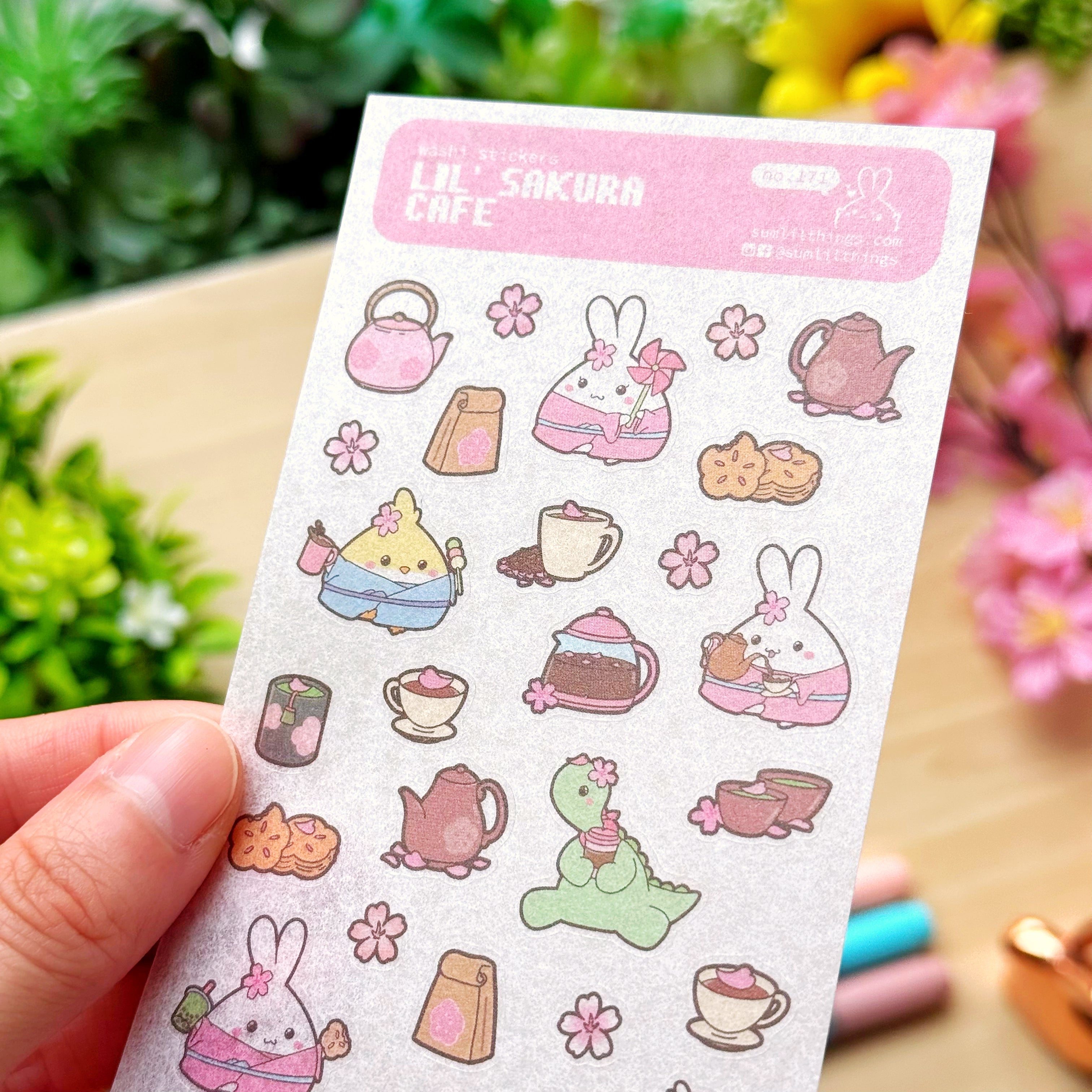 Washi Sticker - Lil' Sakura Cafe