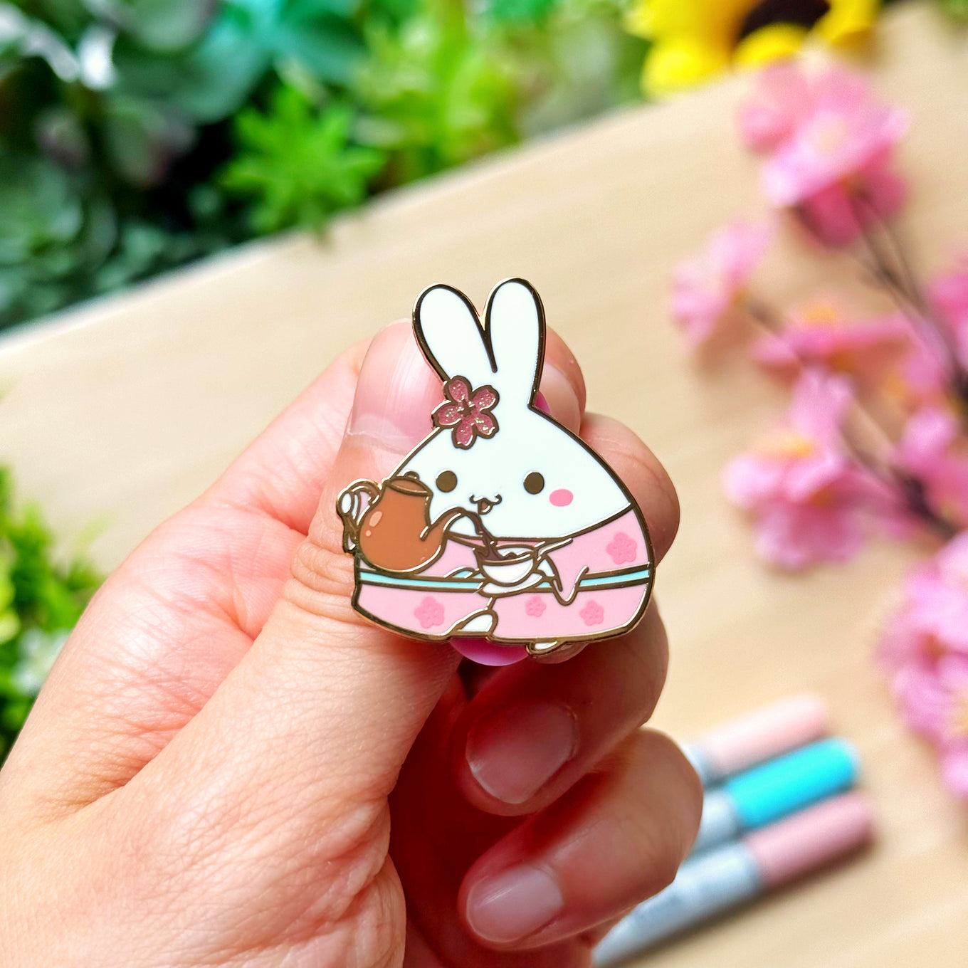 Enamel Pin - Sakura Cafe