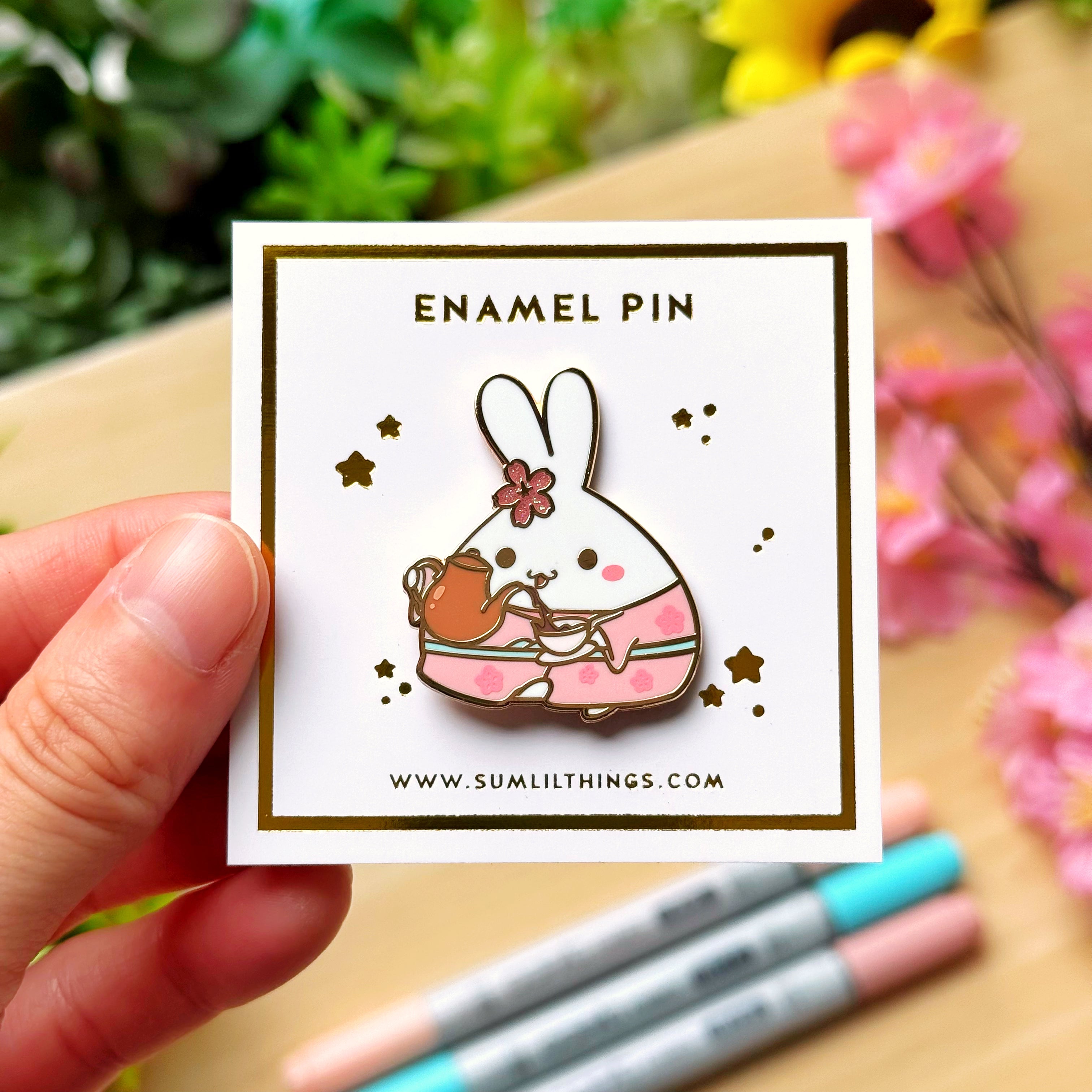 Enamel Pin - Sakura Cafe