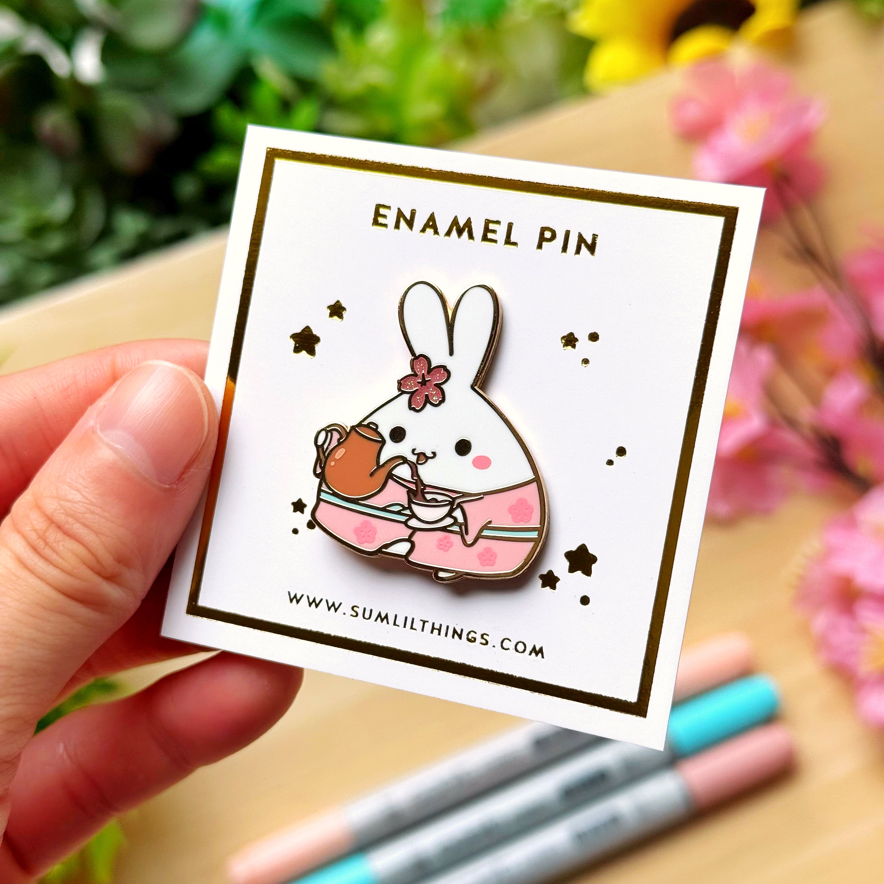 Enamel Pin - Sakura Cafe