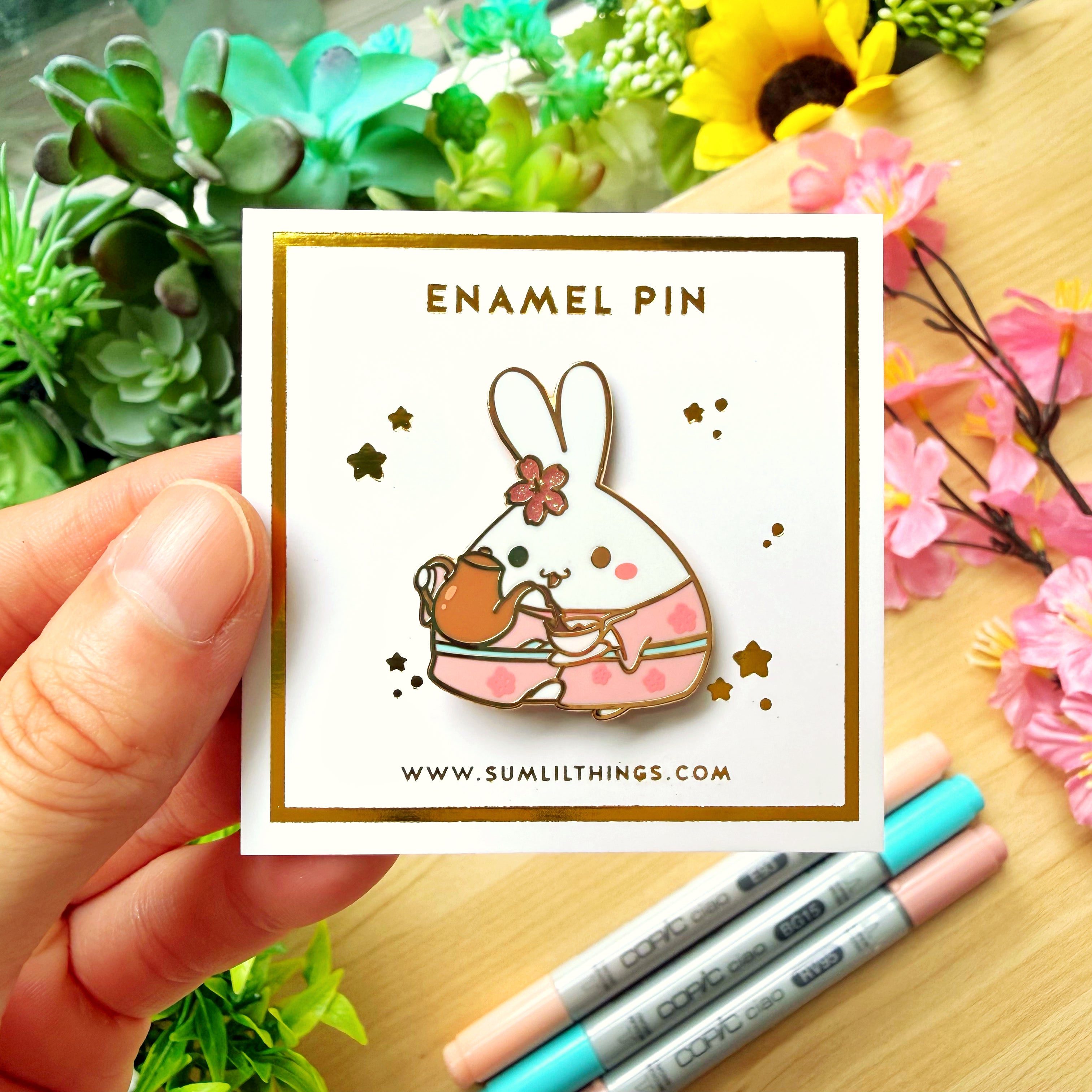 Enamel Pin - Sakura Cafe