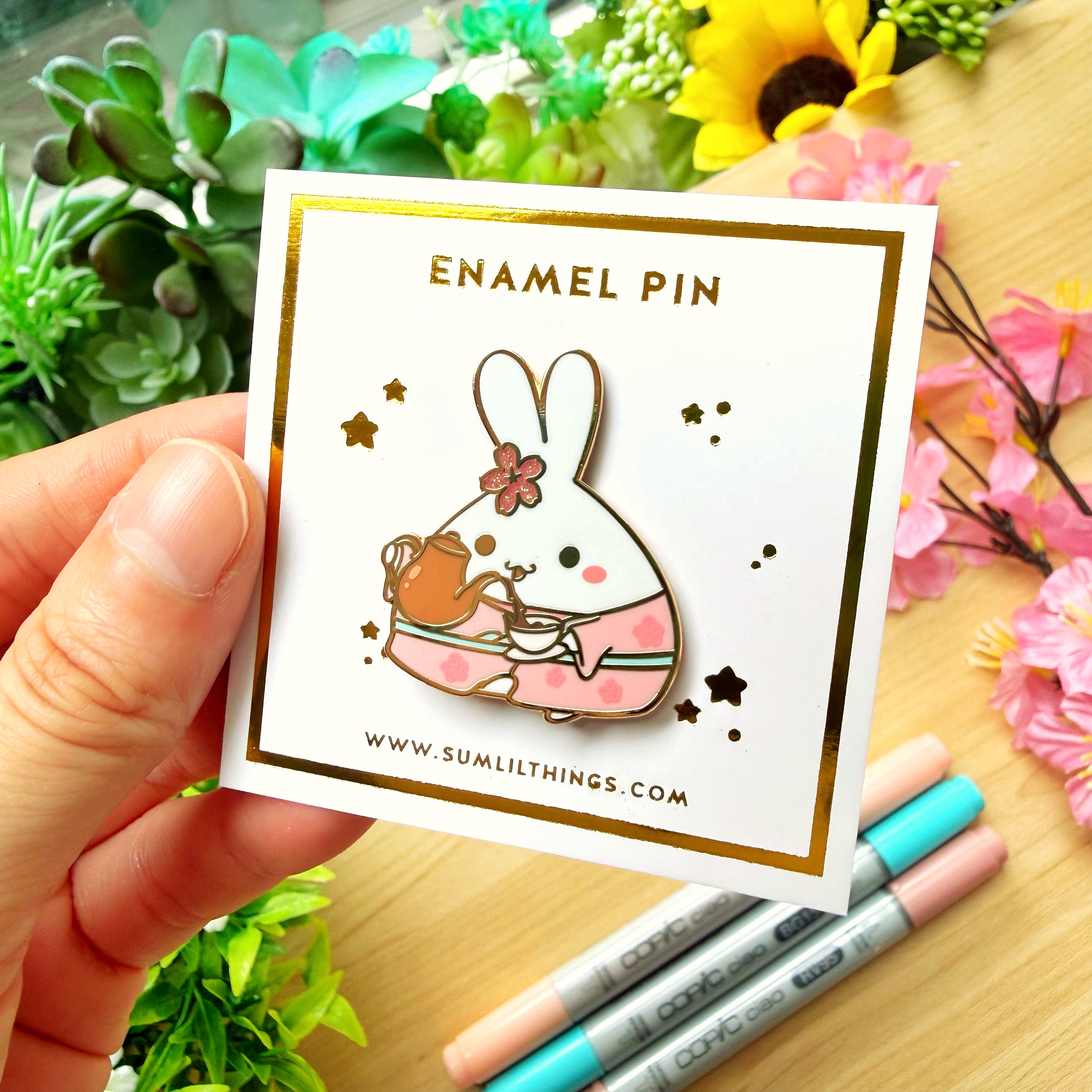 Enamel Pin - Sakura Cafe