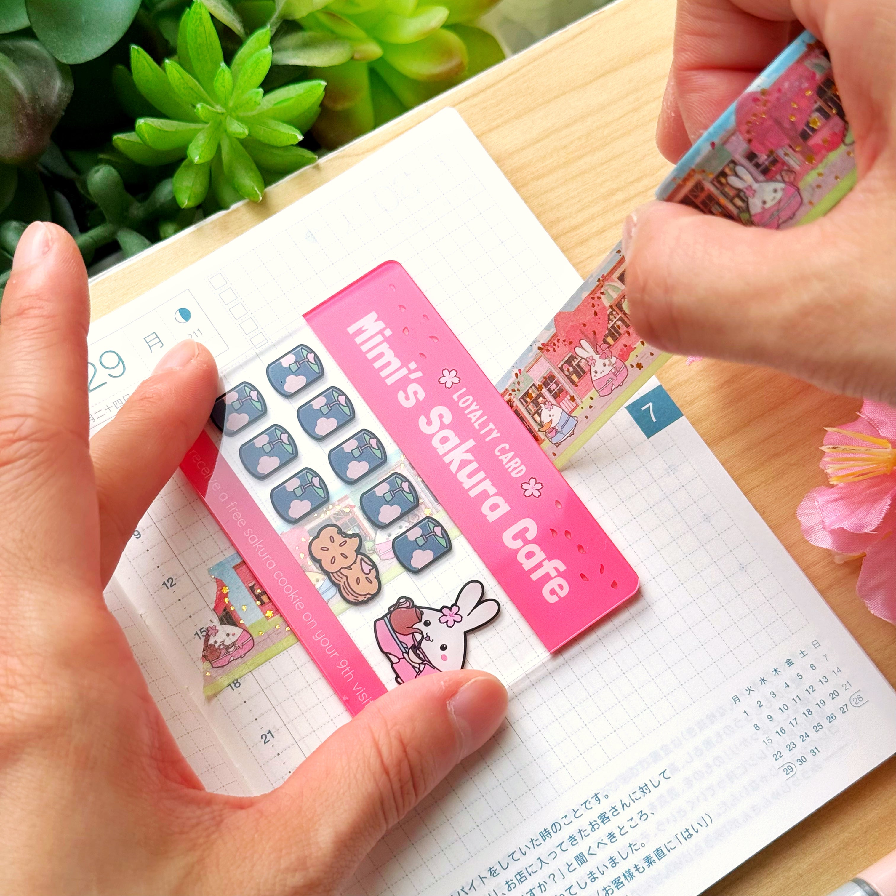 Washi Cutter - Mimi's Sakura Cafe (Acrylic)