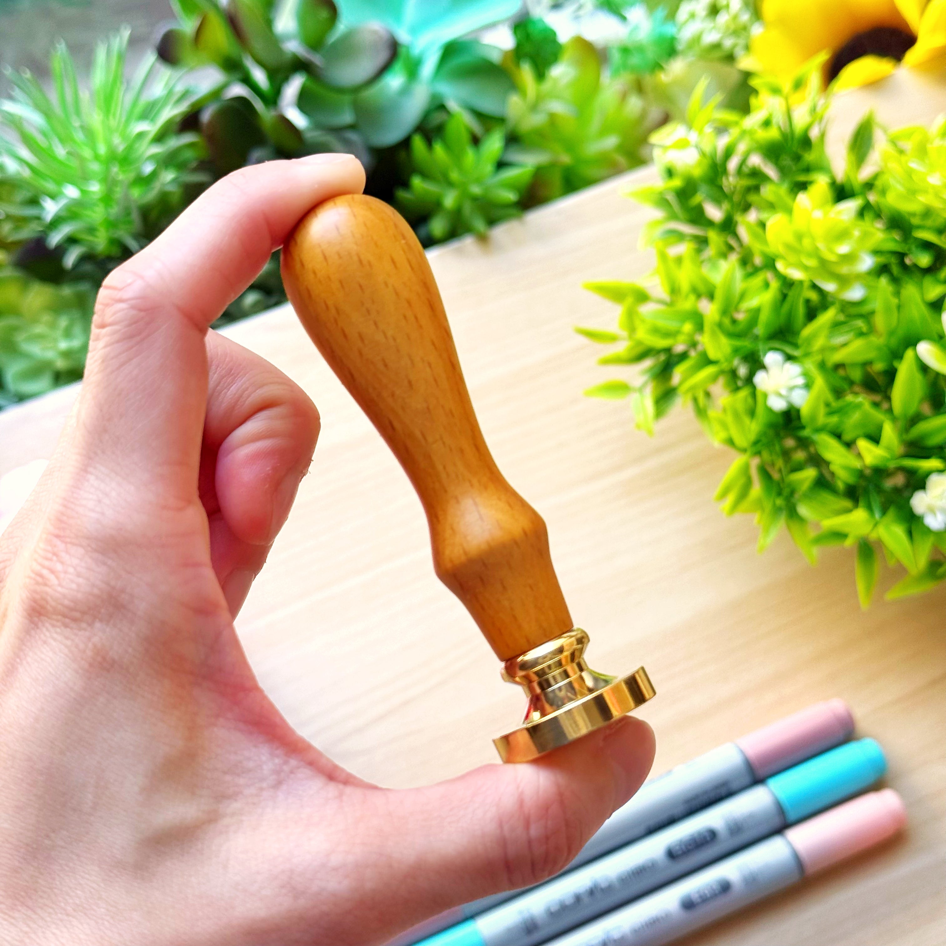 Wax Seal - Stamp Handle (Wooden)