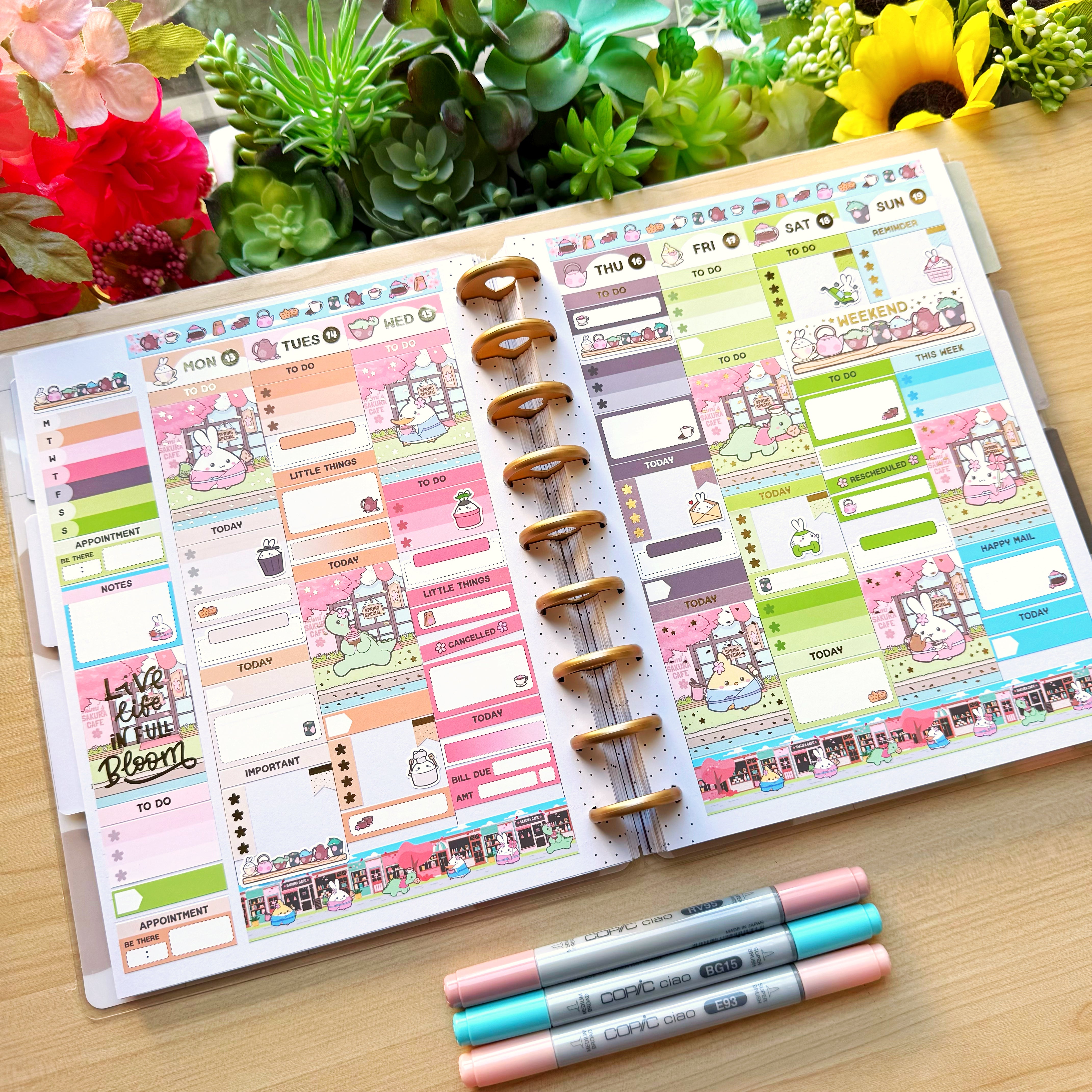 Vertical Kit - Lil' Sakura Cafe - Gold Foil