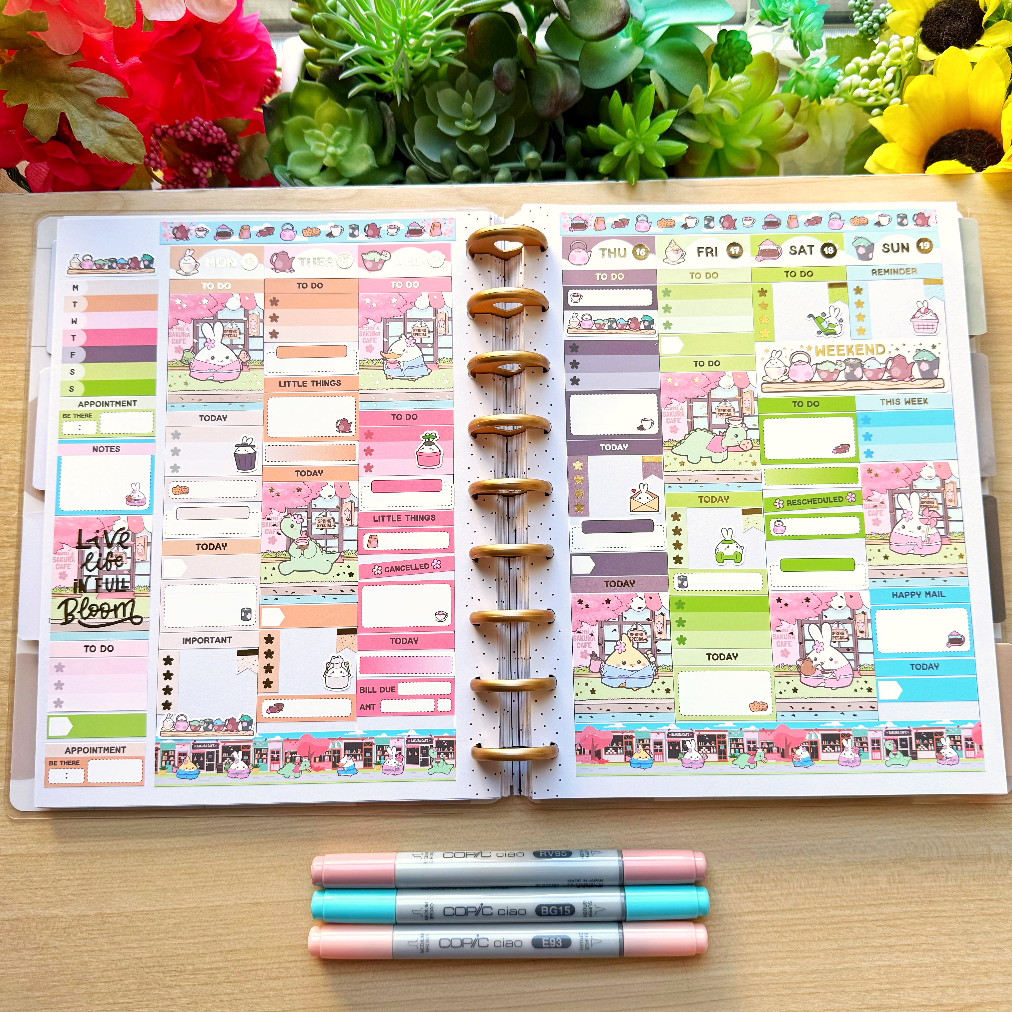 Vertical Kit - Lil' Sakura Cafe - Gold Foil