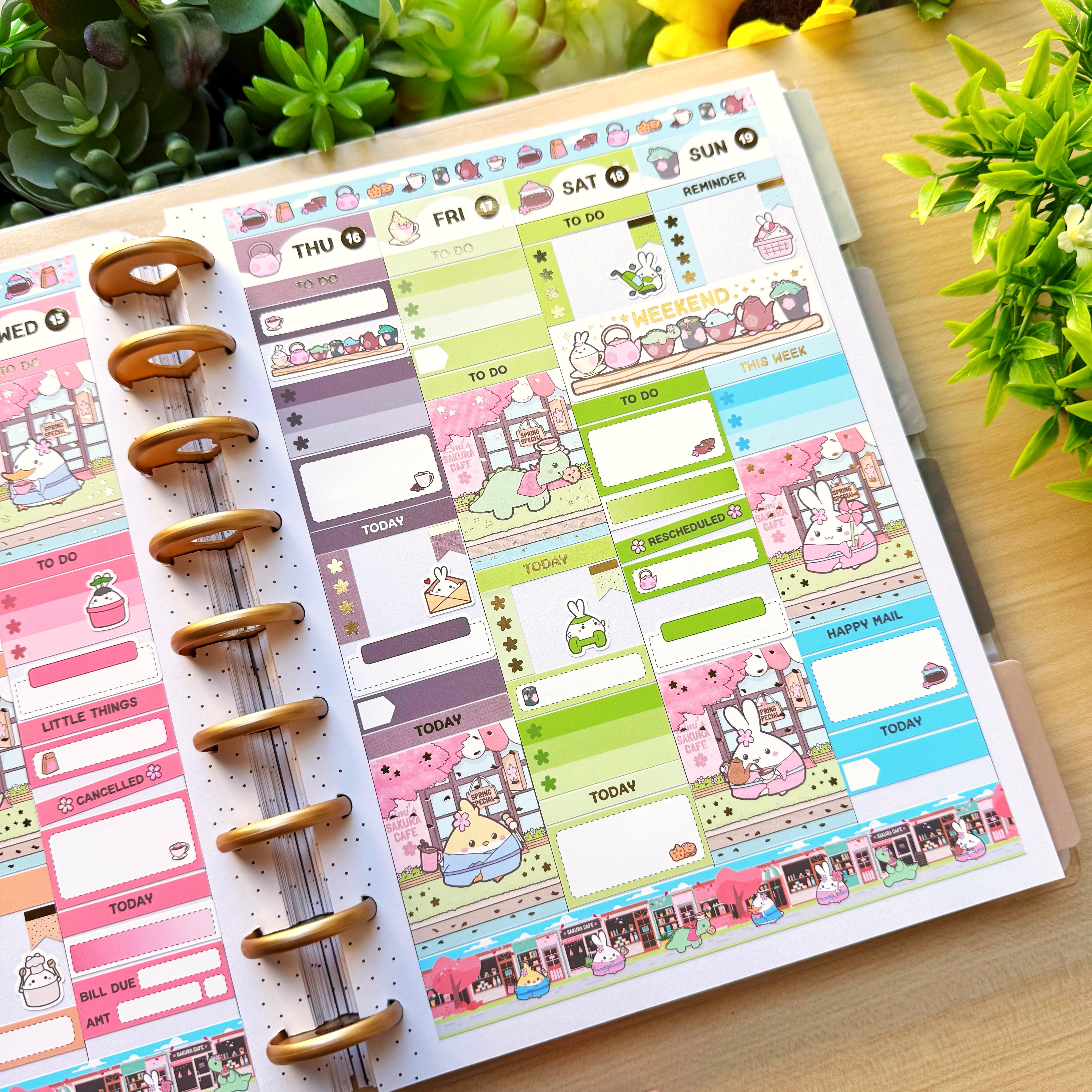 Vertical Kit - Lil' Sakura Cafe - Gold Foil