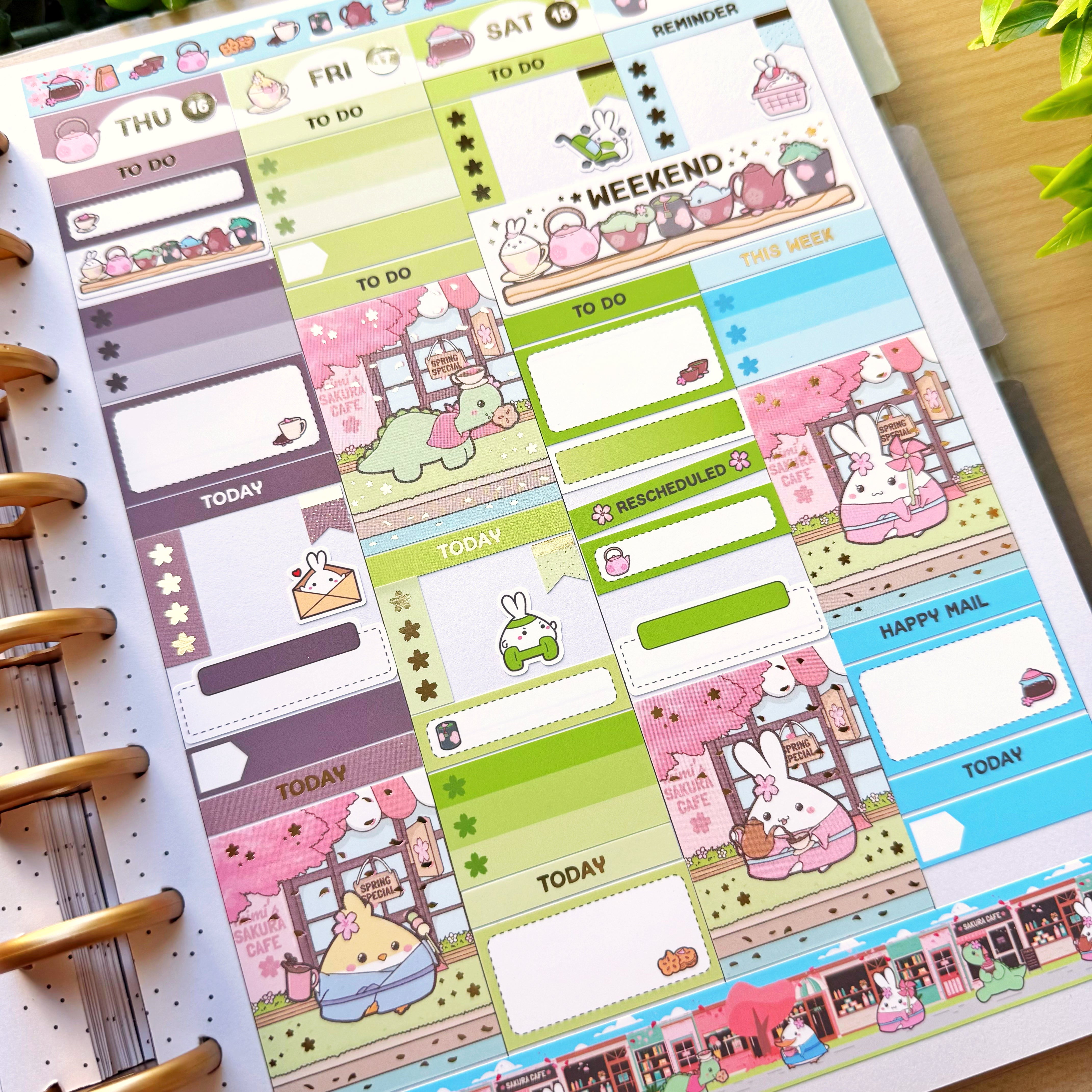 Vertical Kit - Lil' Sakura Cafe - Gold Foil