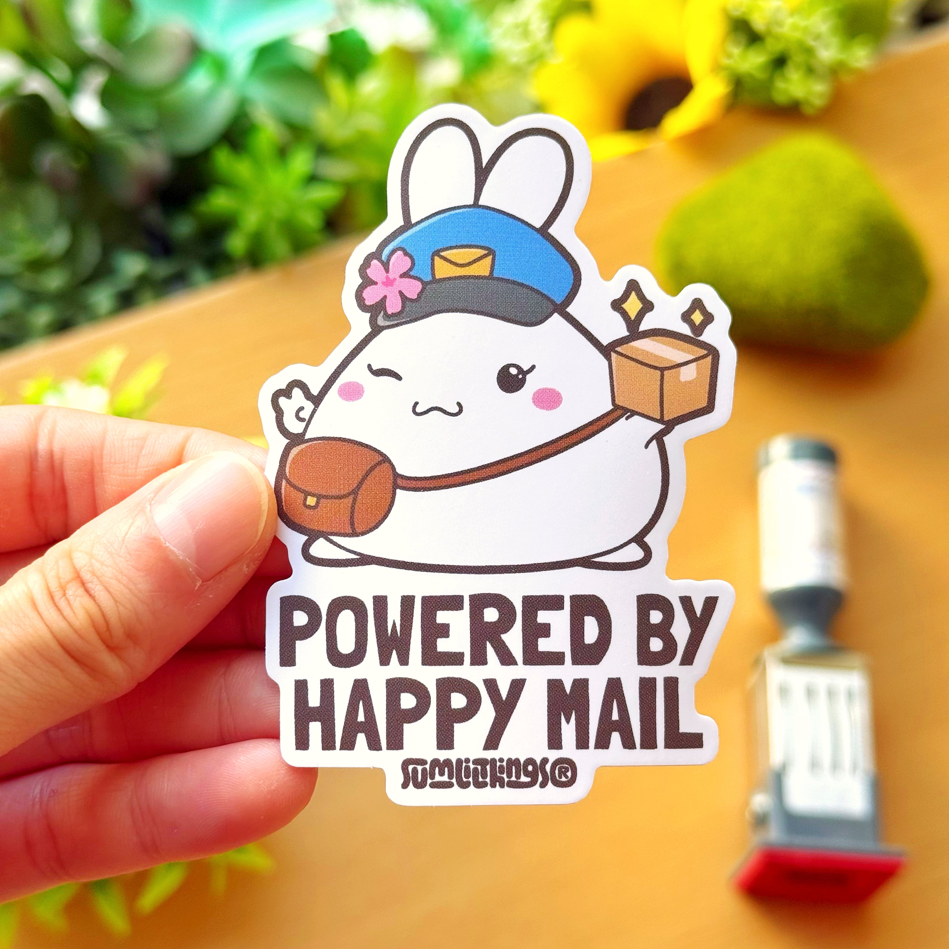 Vinyl Sticker - Powered by Happy Mail