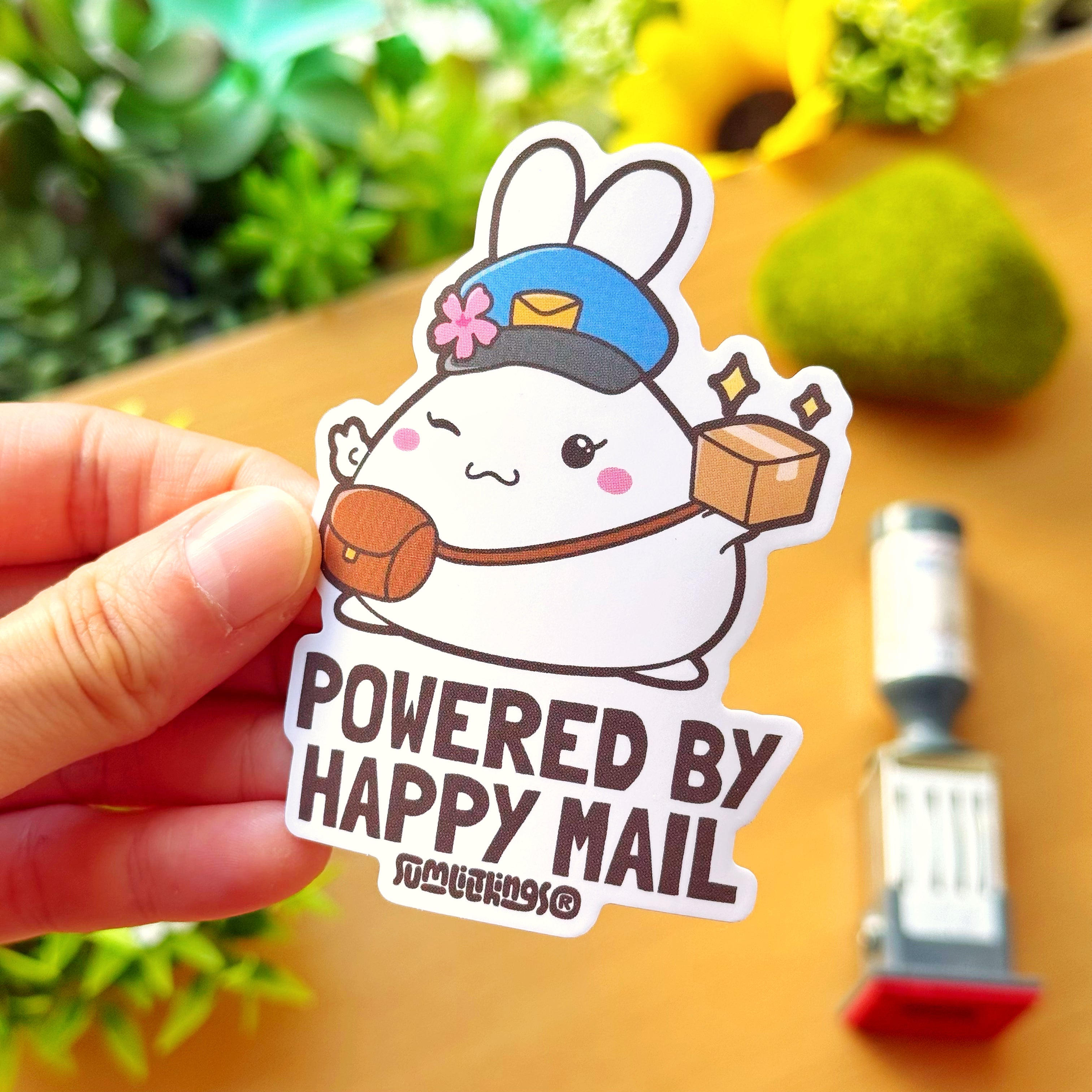 Vinyl Sticker - Powered by Happy Mail