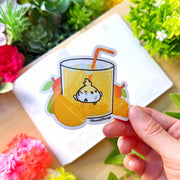 Vinyl Sticker - Mango Drink Chichi (Transparent)
