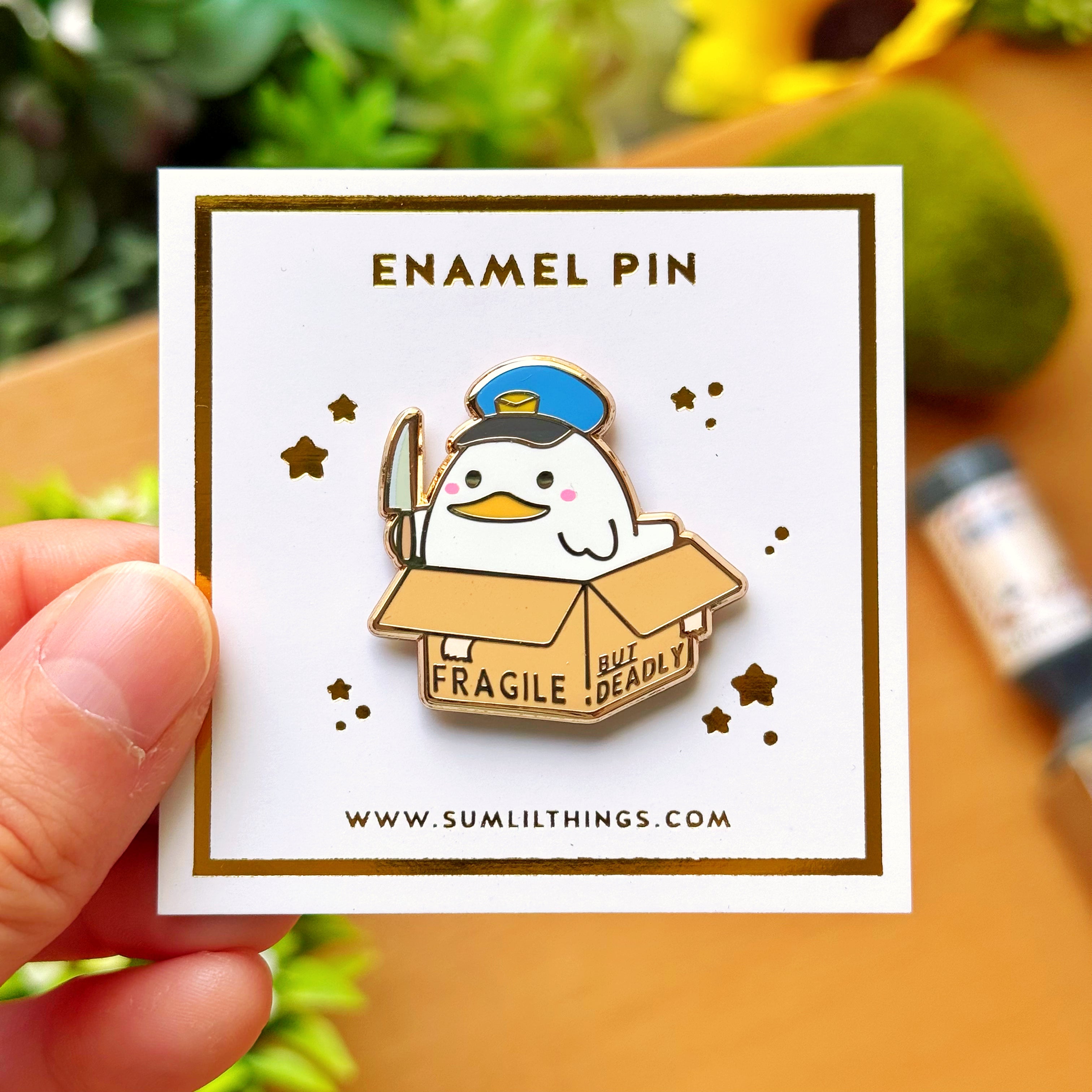 Enamel Pin - Fragile But Deadly