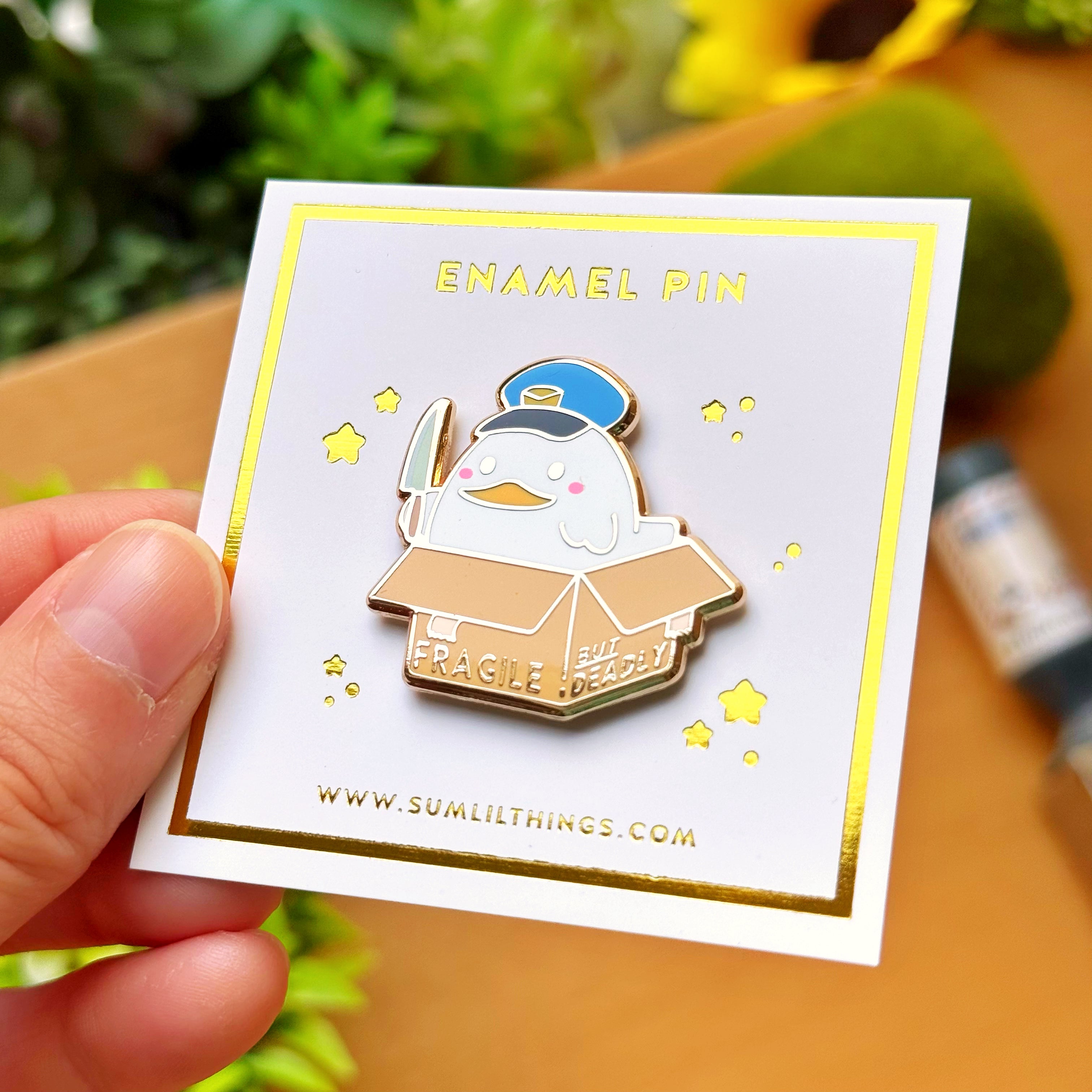 Enamel Pin - Fragile But Deadly