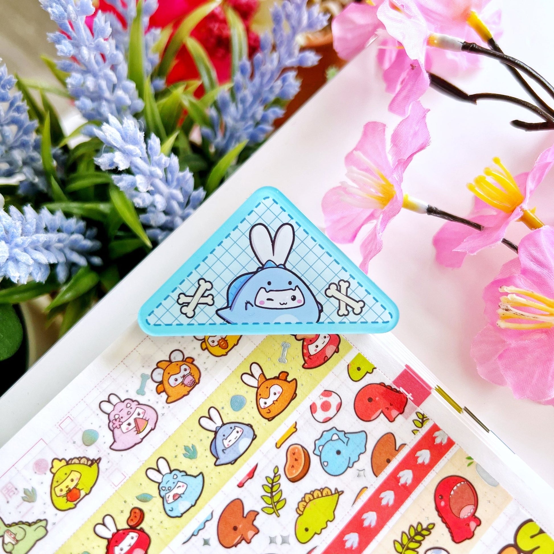 Acrylic Corner Clip - Dino Onesies (Set of 4) - SumLilThings