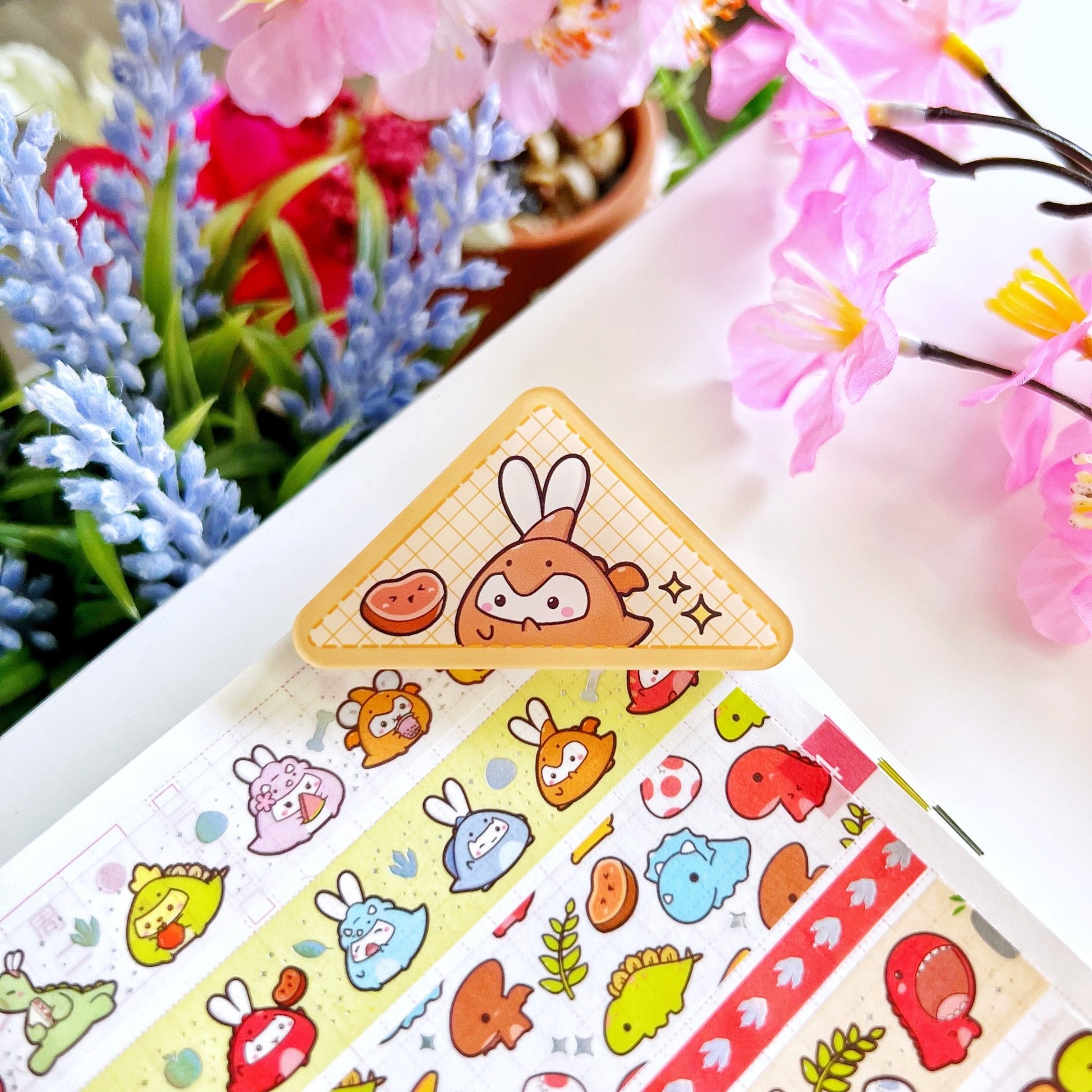 Acrylic Corner Clip - Dino Onesies (Set of 4) - SumLilThings