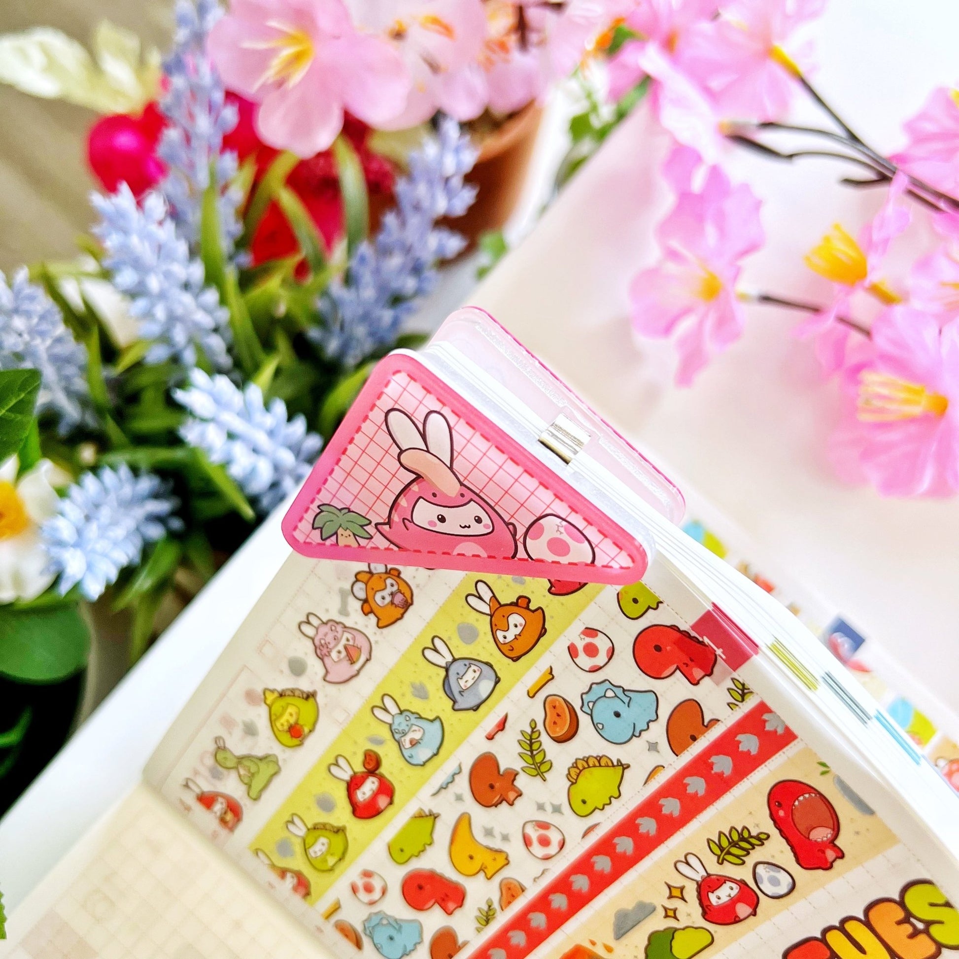 Acrylic Corner Clip - Parasaurolophus - SumLilThings