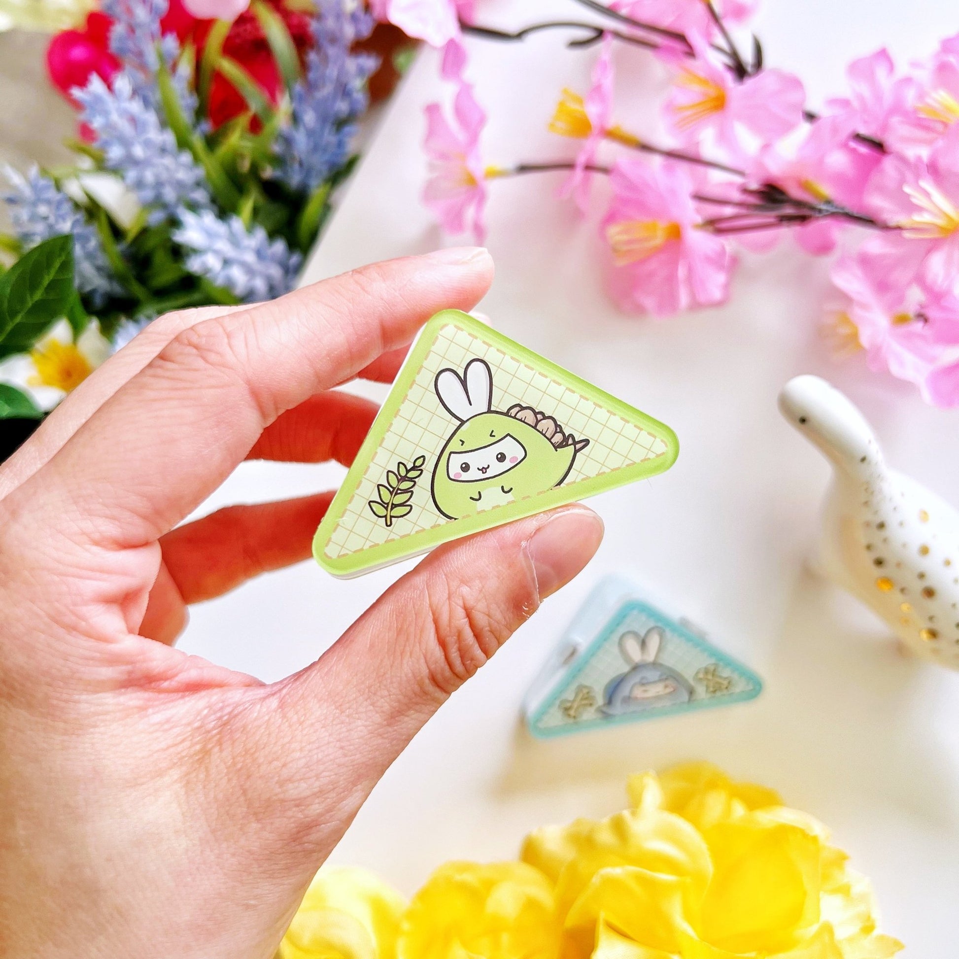 Acrylic Corner Clip - Stegosaurus - SumLilThings